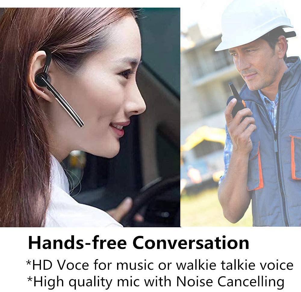 Radtel Walkie Talkie Bluetooth Headset, Bluetooth Earpiece With Noise Cancelling Mic, Compatible Baofeng Kenwood Quansheng Radio