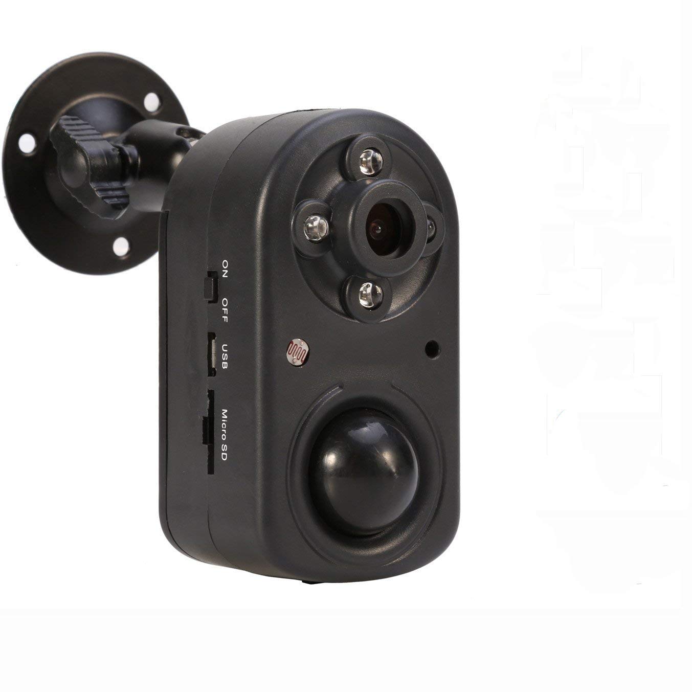 eoqo Hack-Proof 1080p Battery-Powered Home Office Security Camera | Standalone DVR | Night Vision, PIR Motion Detection, Long St