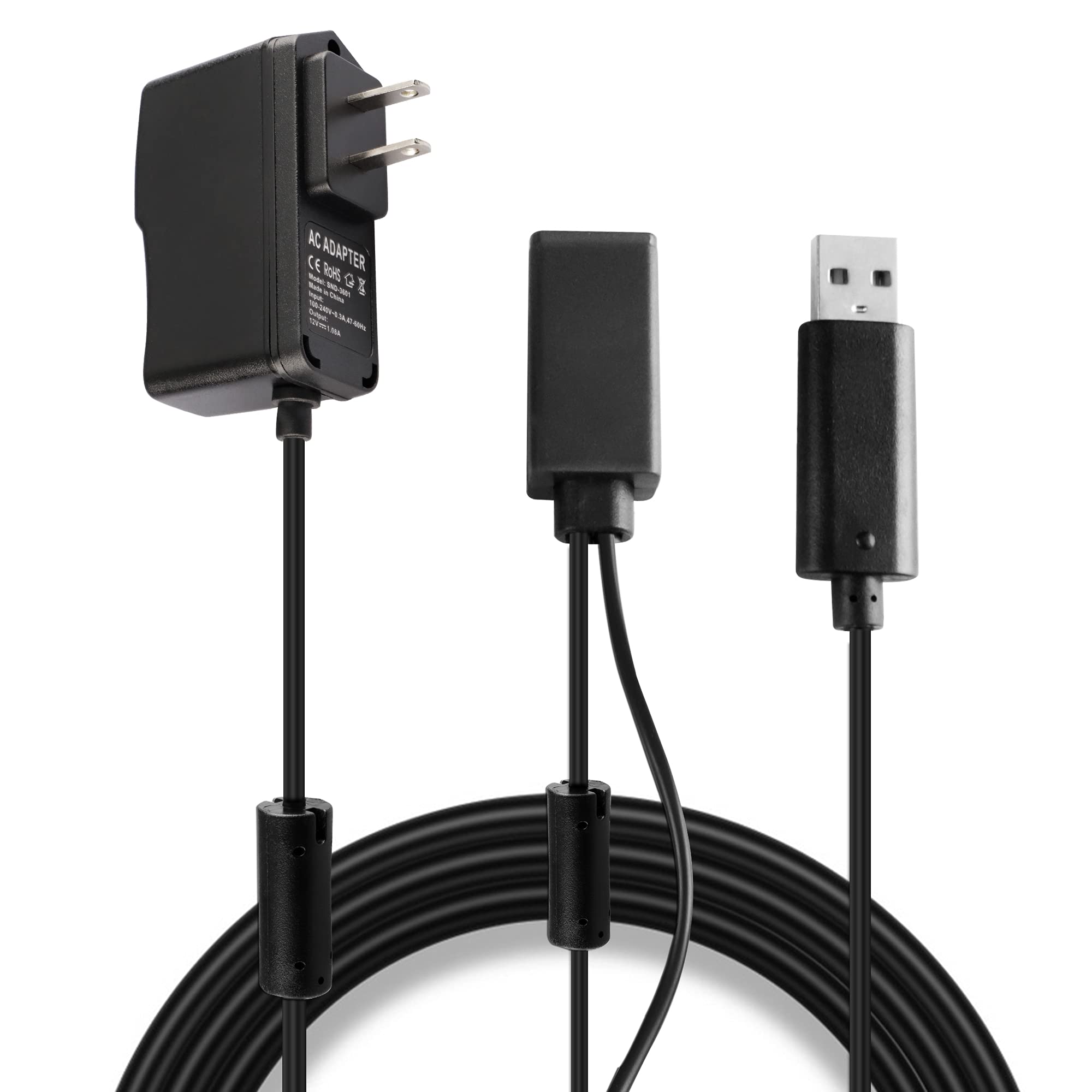 Kinect Adapter For Xbox 360, Usb To Ac Power Supply Pc Adapter Compatible With Mircosoft Xbox 360 Kinect Sensor System With Char