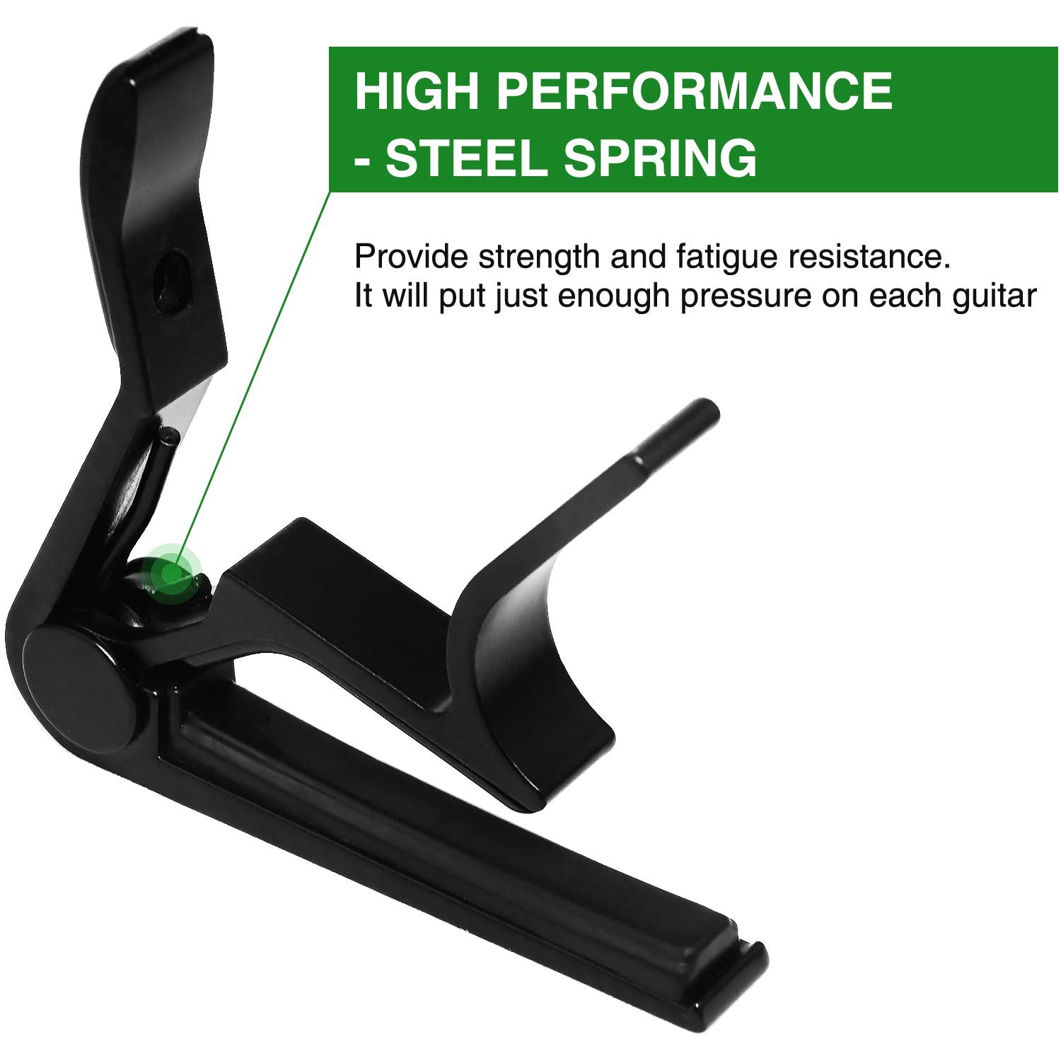 Guitar Capo, 6 String Acoustic & Electric Guitar Capo,Guitar Capo Acoustic(Black)