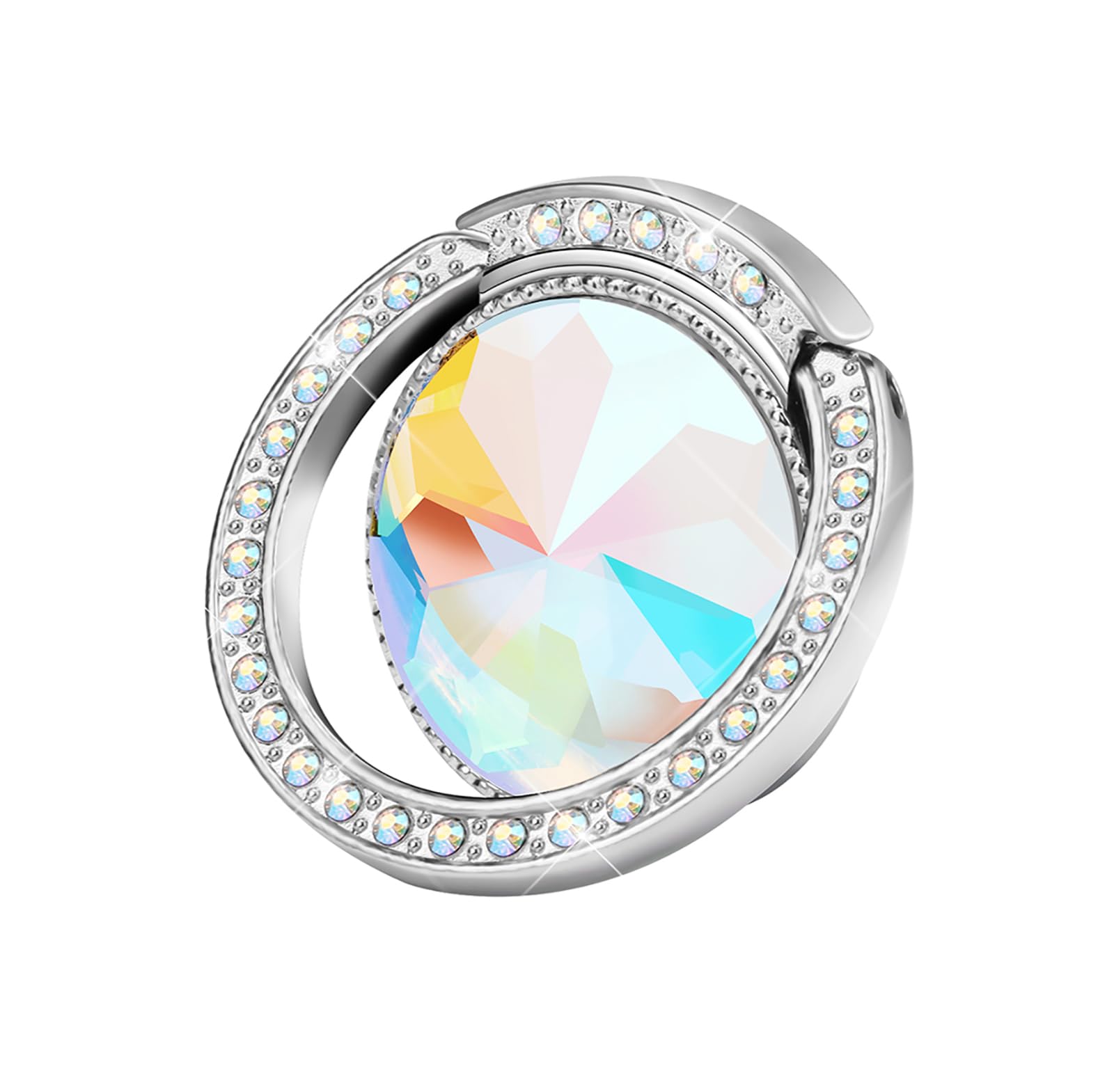 Lenoup Glitter Bling Bling Phone Ring Holder,Sparkle Phone Ring Grip Artificial Diamond Stand,Rhinestone Cell Finger Ring For Ph