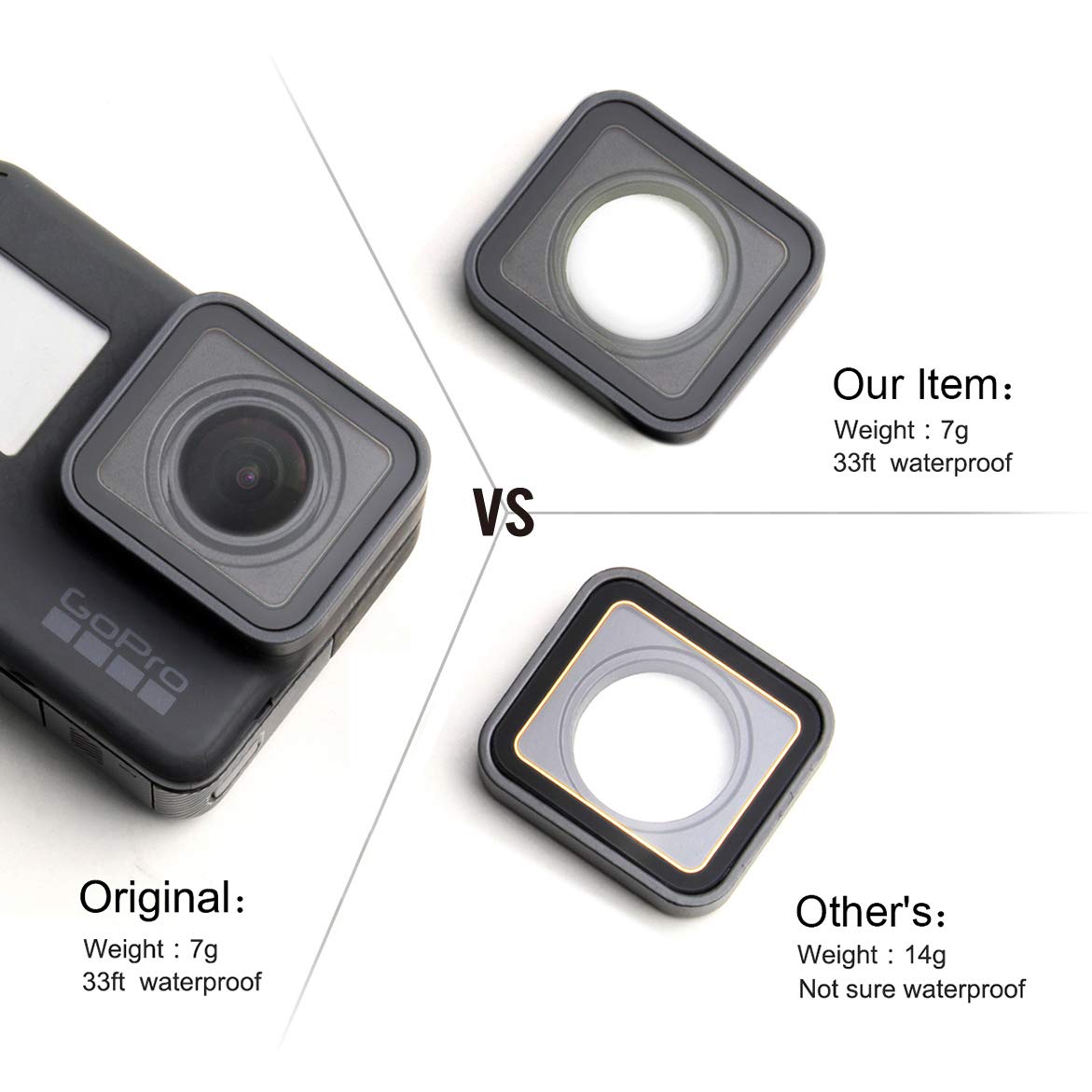 Replacement Protective Lens Cover For Gopro Hero 5 6 7 Camera Glass Protector Lens Cover Repair Part Accessories