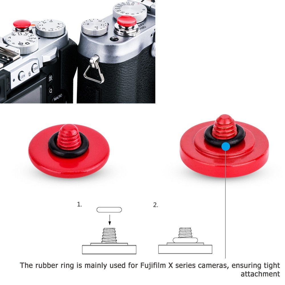 Jjc 2 Pack Camera Soft Shutter Release Button For Fuji Fujifilm X T3 X T4 X T2 X T50 X T30 X T20 X T10 X Pro3 X100Vi X100V X100F