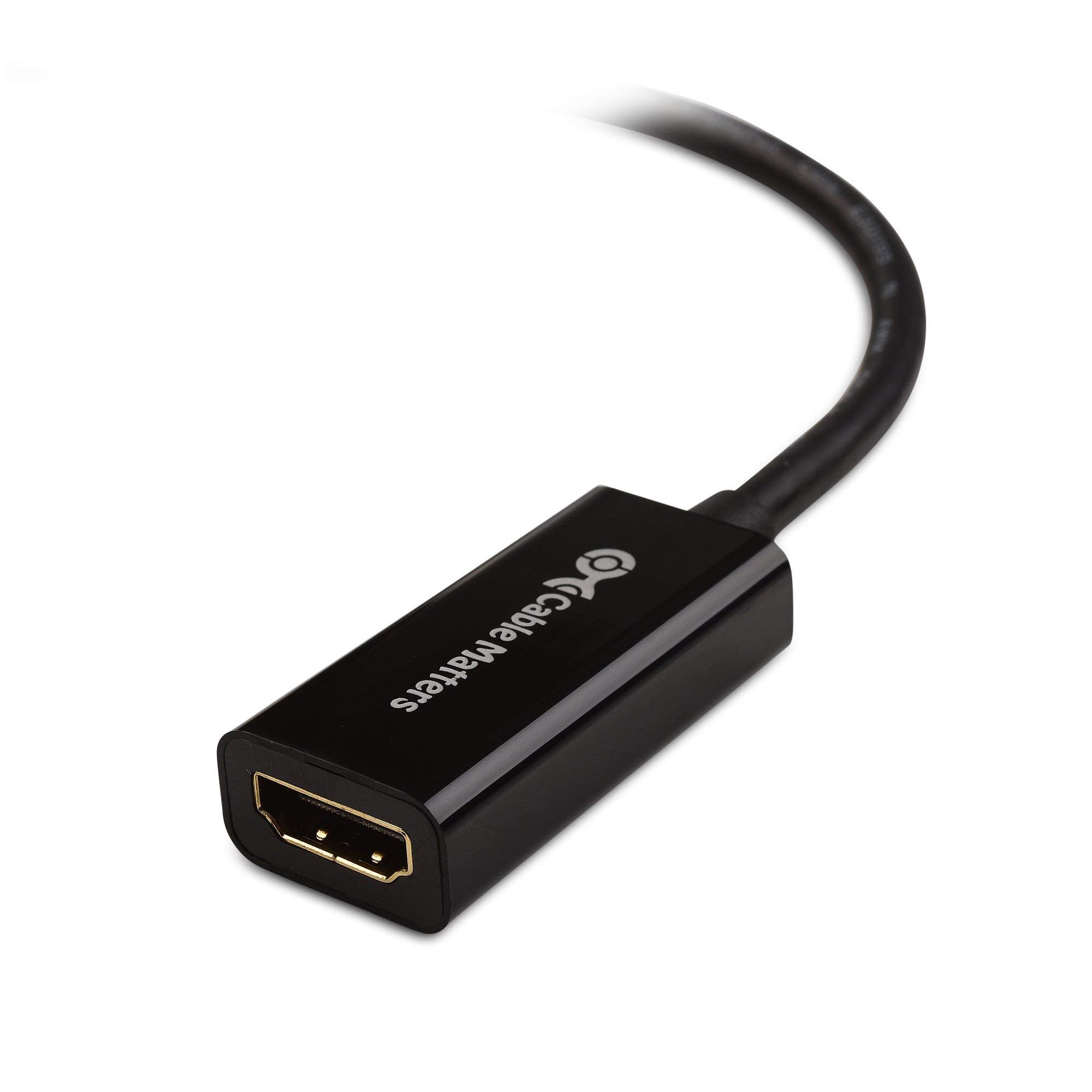 Cable Matters DisplayPort to HDMI Adapter (DP to HDMI Adapter is NOT Compatible with USB Ports, Do NOT Order for USB Ports on Computers)