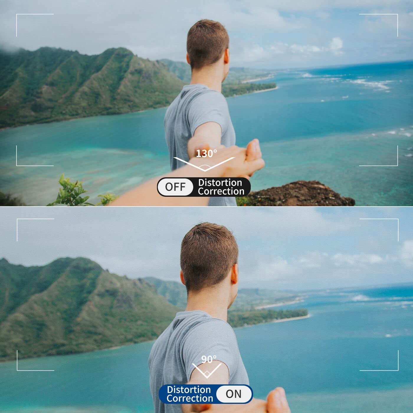 Ordro Ep8 4K Head Mounted Video Camera, Ultra Hd 4K 60Fps Camcorder Vlog Hands Free Wearable Camera, Has 2 Axis Gimbal Video Stabilizer, Wi Fi App, Auto Focus With Remote Control,64G Micro Card