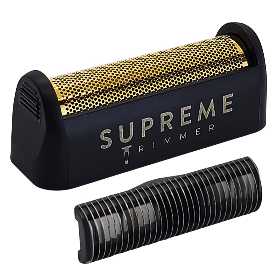 Supreme Trimmer Replacement Foil & Cutter Sb11 | Hypoallergenic Foil For Stf101 Solo | Black