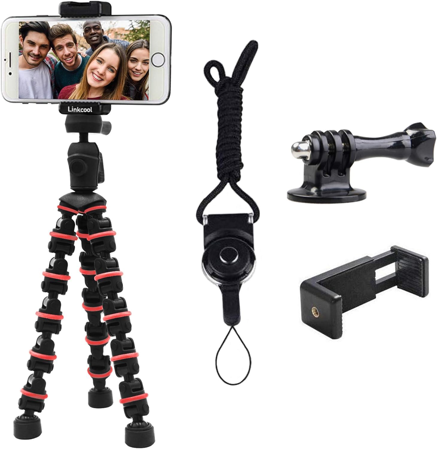 Phone Tripod, Linkcool Octopus Tripod With Wireless Remote Phone Holder Mount Use As Iphone Tripod, Cell Phone Tripod, Camera Tr