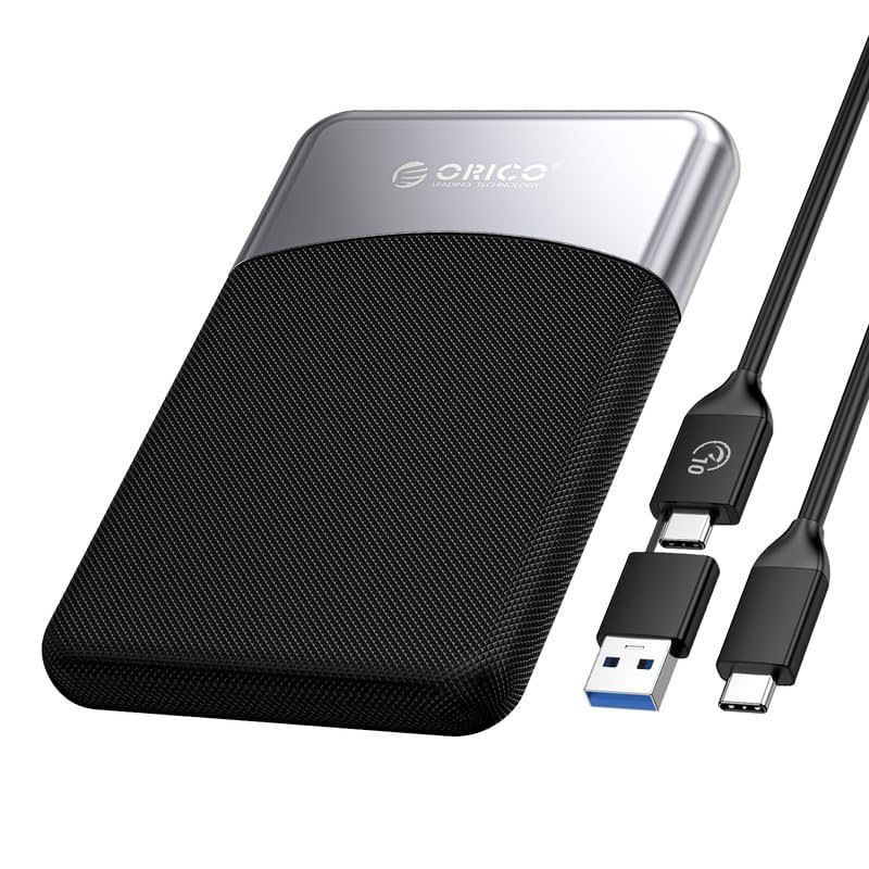 ORICO 512GB External SSD with 2 in 1 USB C Cable, Portable Solid State Drive USB 3.2 Gen 1 Up to 460MB/s, Dust and Drop Resistance, Reliable Storage for USB C Smartphone, PC, Tablet, Labtop   M25PRO
