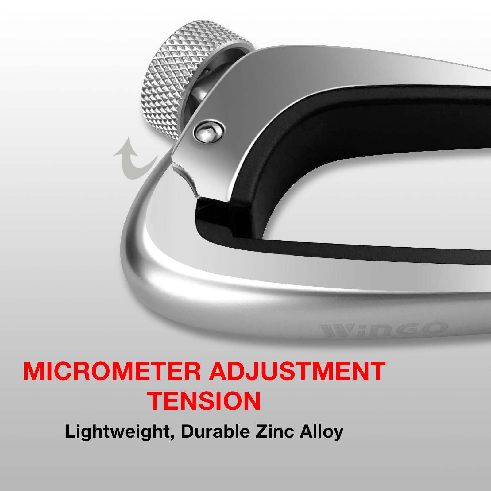 Wingo Pro Guitar Capo For Acoustic Electric Guitars   Chrome Capotraste