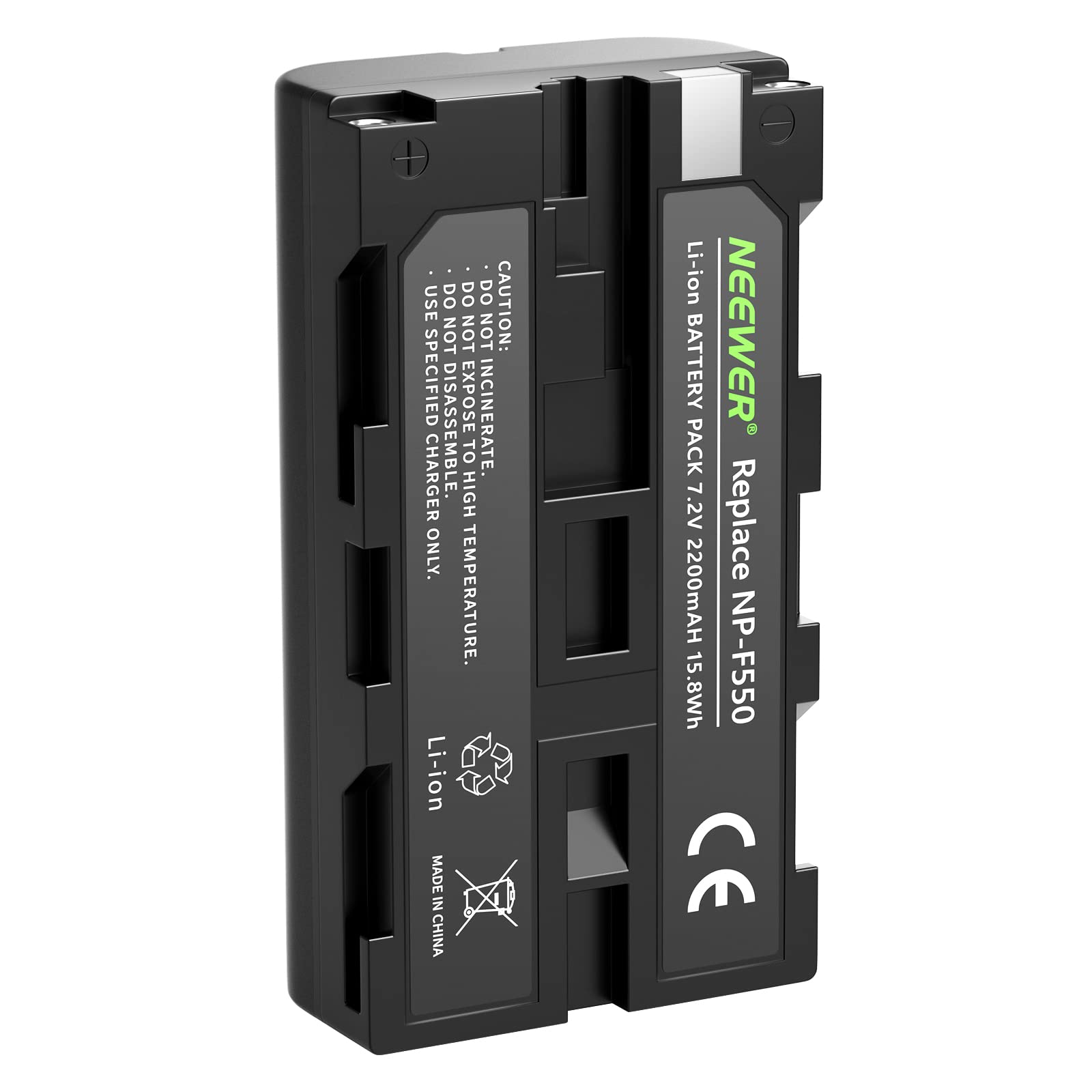 Neewer Rechargeable Li-ion Battery Replacement for Sony NP-F550/570 Compatible with Field Monitor, Neewer CN-160 CN-126 CN-216 L