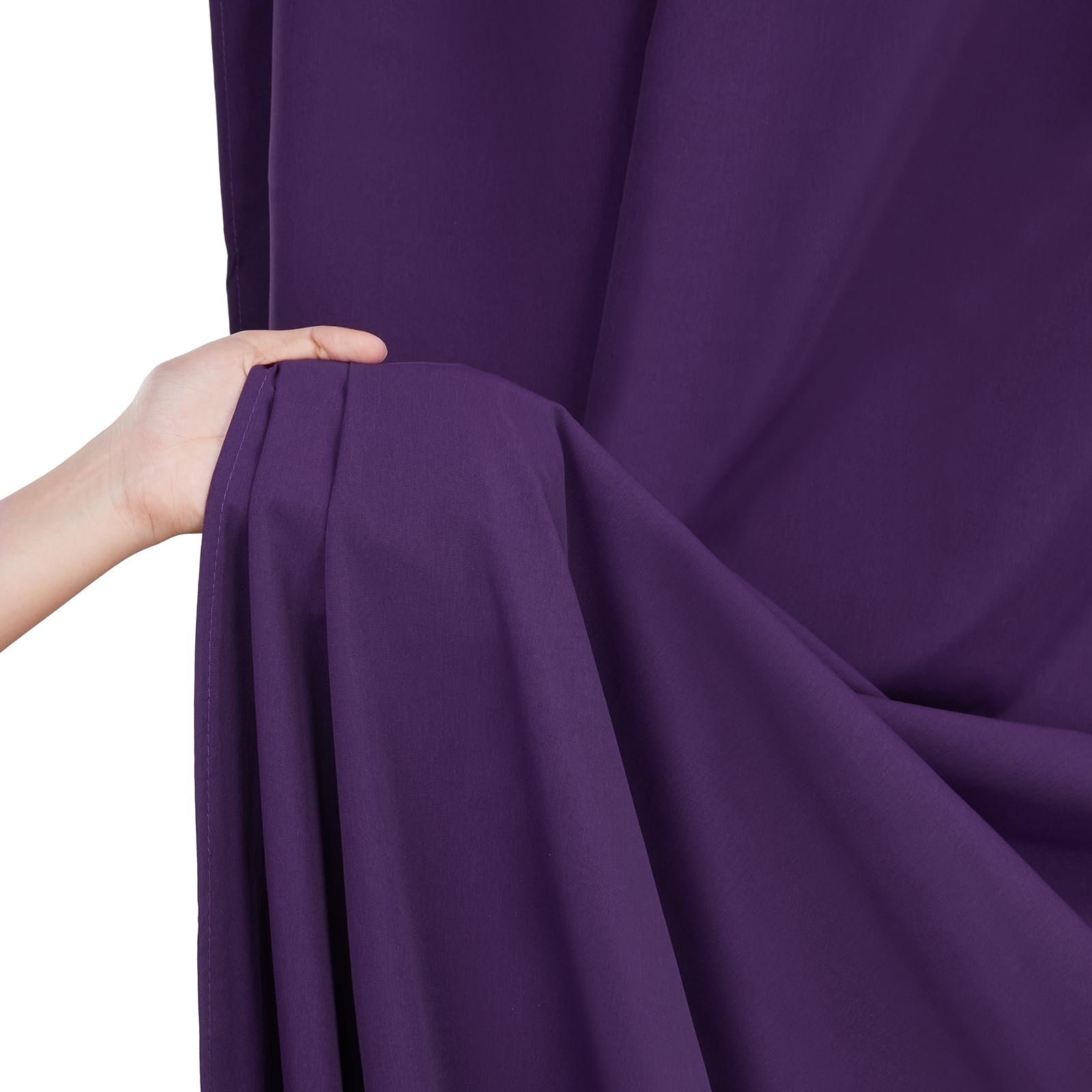 Purple Backdrop Curtains: 6 Panels 5Ft X 10Ft Polyester Photo Backdrop Drapes   Halloween Party Photography Background Decoratio