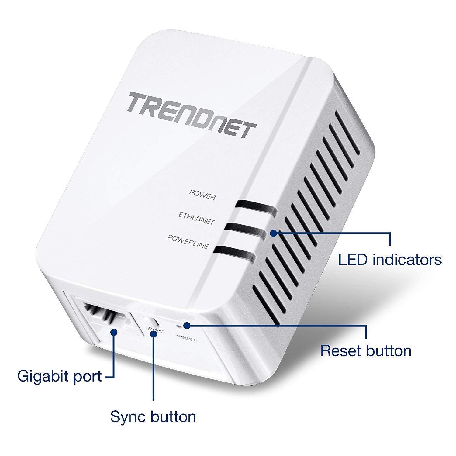 Trendnet Powerline 1300 Av2 Adapter Kit, Includes 2 X Tpl 422E Powerline Ethernet Adapters, Ieee 1905.1 & Ieee 1901, Gigabit Por