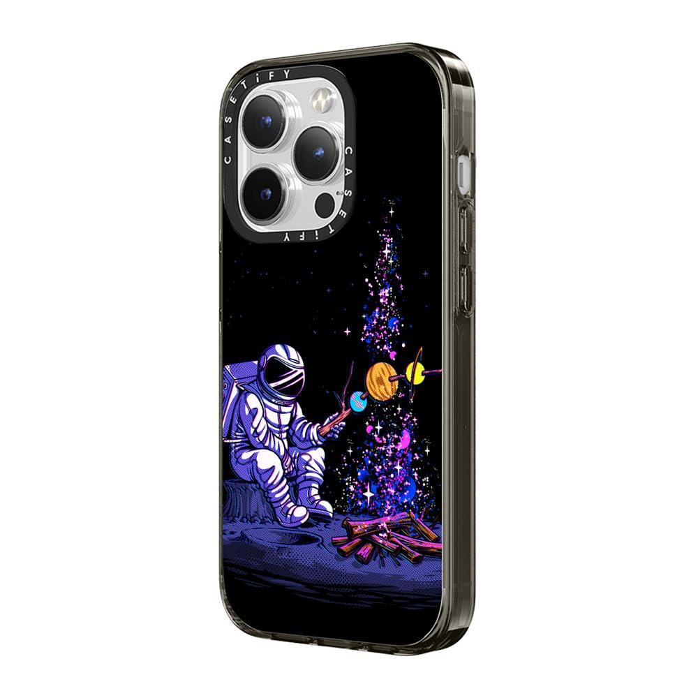 Casetify Compact Iphone 15 Pro Max Case [2X Military Grade Drop Tested / 4Ft Drop Protection]   Stars Prints   Moon Camping   Cl