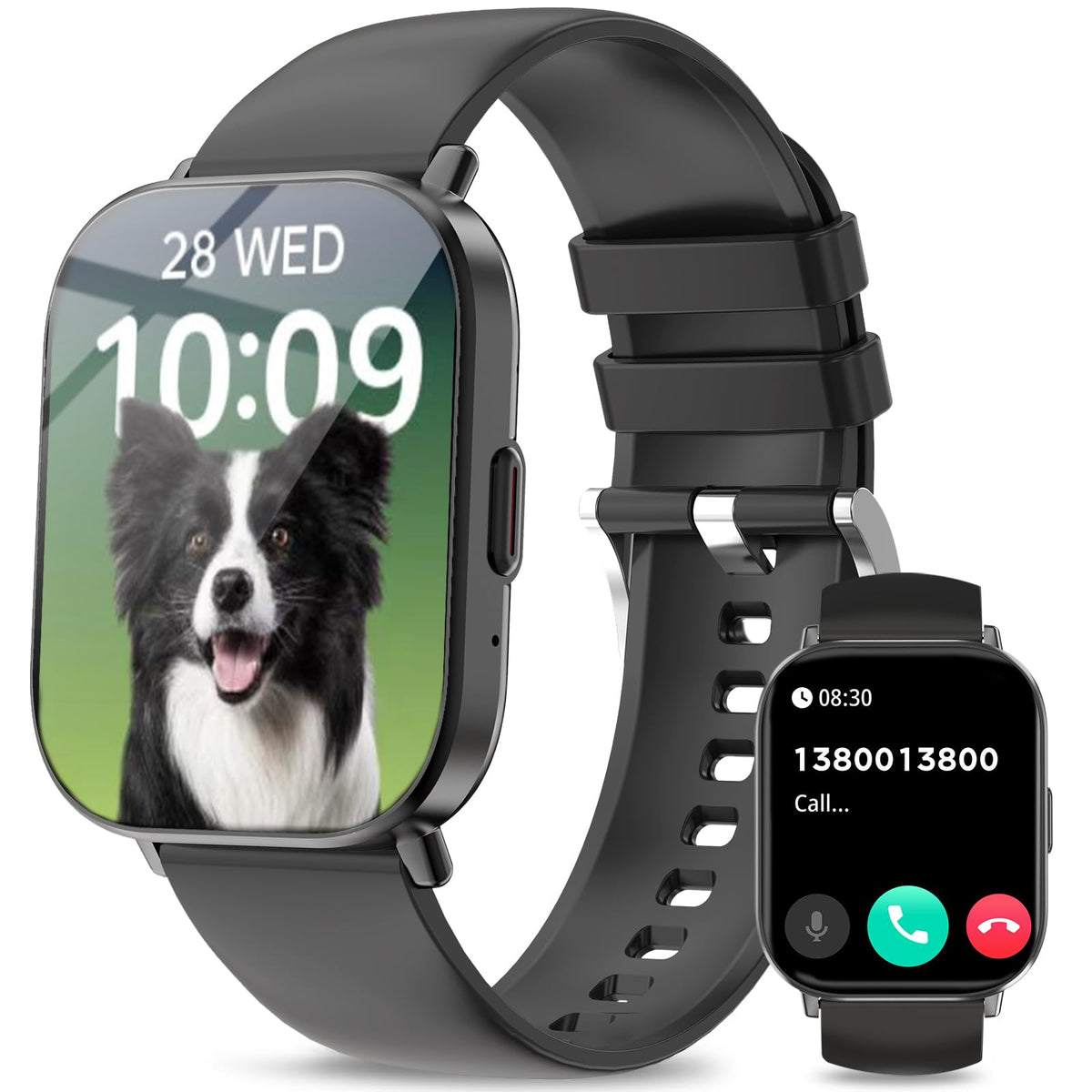 Smart Watch(Answer/Make Calls), 2.01   Smart Watches For Women Men 120+ Sports Modes Fitness Tracker With Blood Pressure/Heart R