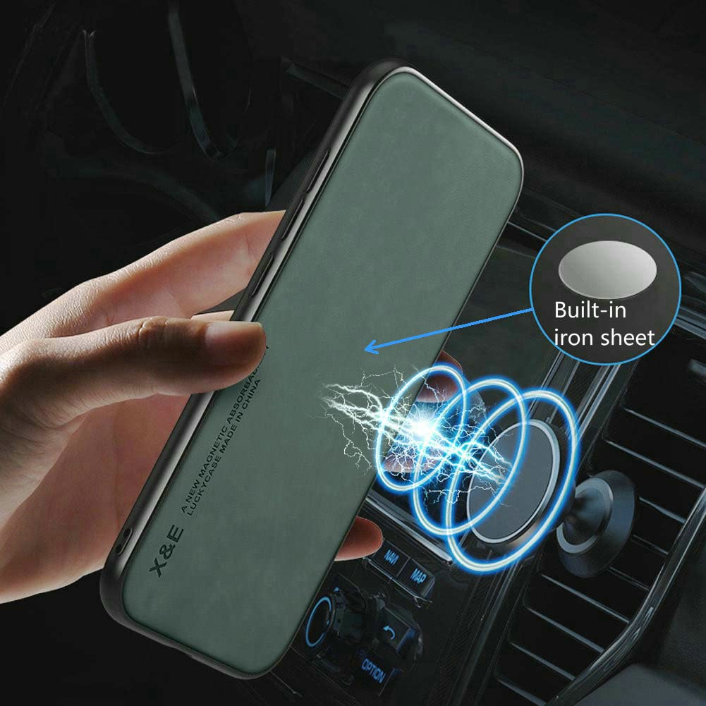 Kepuch Silklike Case For Samsung Galaxy Note 9   Cover Bumper Built In Metal Plate For Samsung Galaxy Note 9   Green