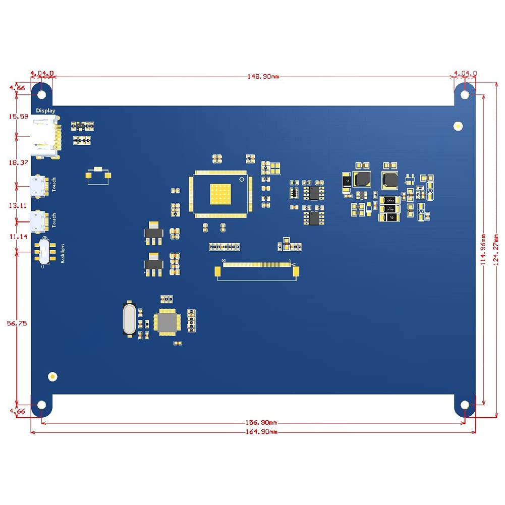 Elecrow 7 Inch Touch Screen Monitor For Raspberry Pi Screen 1024X600 Ips Lcd Mini Monitor For Raspberry Pi 5 4 3 400 Windows 11/