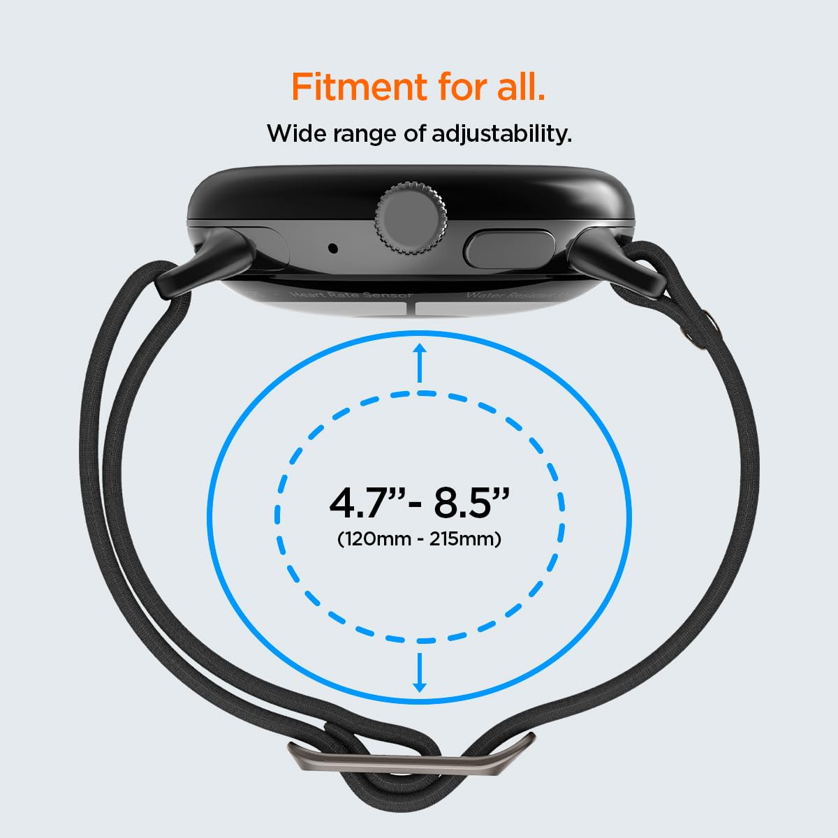 Spigen Lite Fit Designed For Google Pixel Watch 3 41Mm / Pixel Watch 2 / Pixel Watch Band Nylon Solo Loop Band (2024/2023/2022)