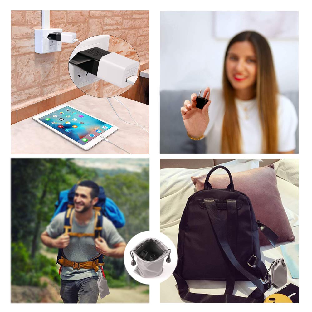 Inovat 8 Pcs American Usa To European Outlet Plug Adapter