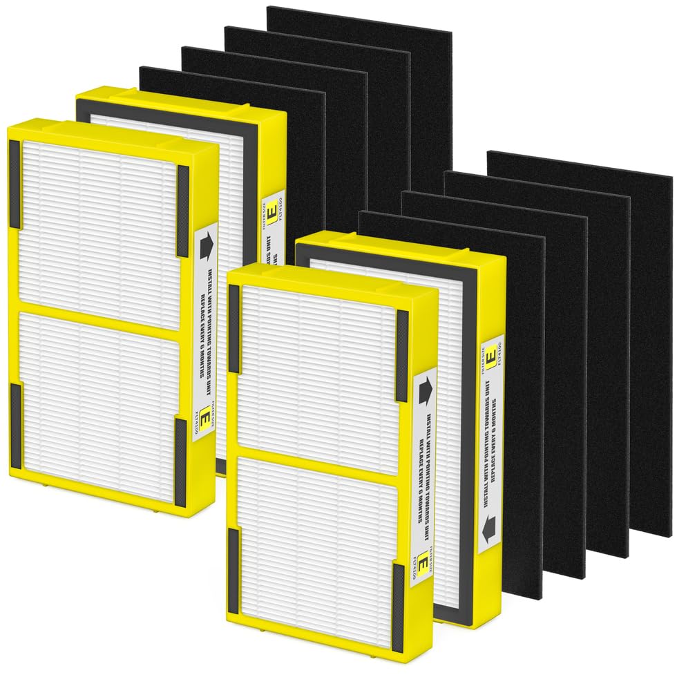 Flt4100 Hepa Replacement Filter Size E Compatible With Technologies Model Ac4100 Ac4100Ca Ac4150Bl Ac4150Pca Ac4150P Purifier, 4