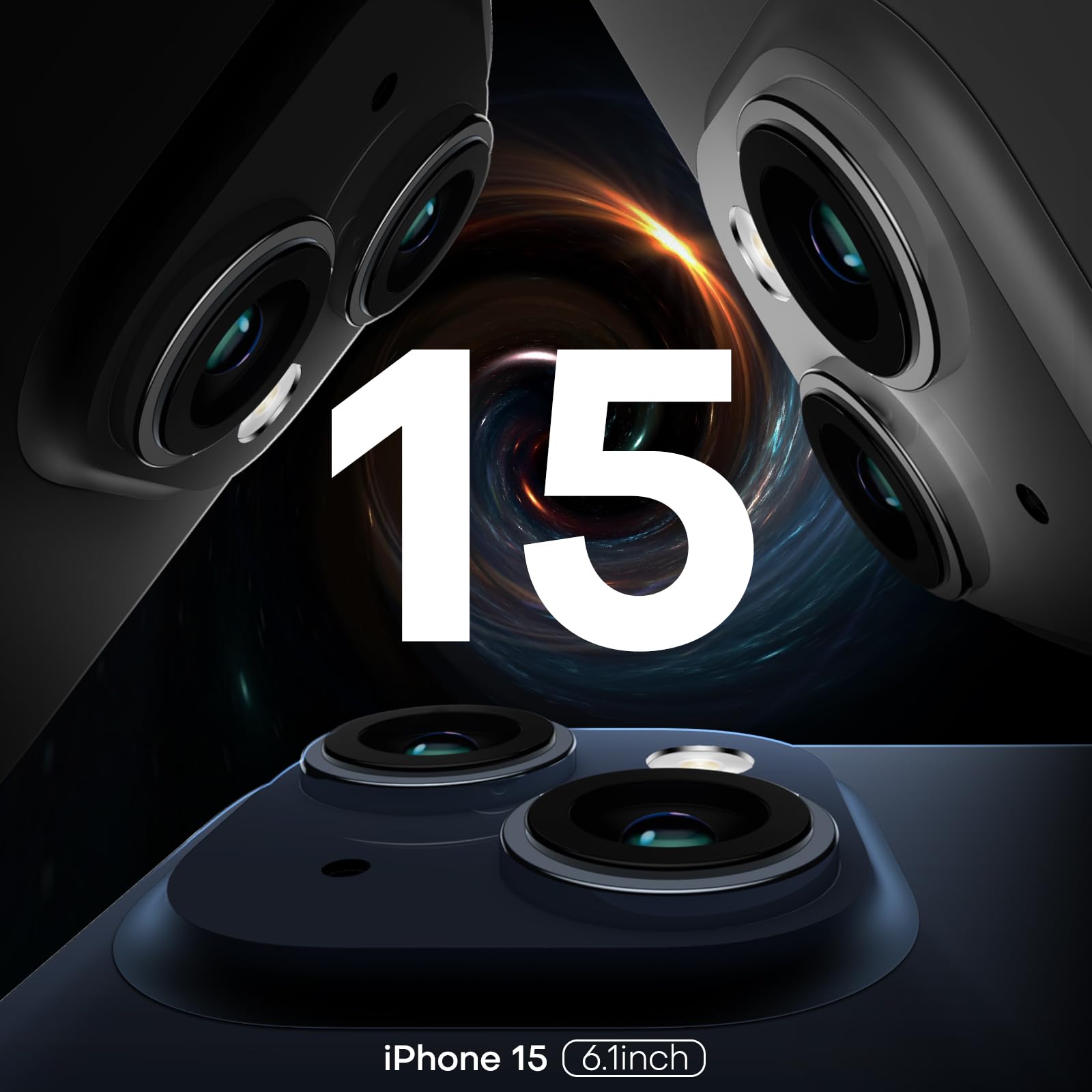 Tauri For Iphone 15 Case, Compatible With Magsafe [Yellowing Resistant] With 2X Screen Protector + 2X Camera Lens Protector, Mil