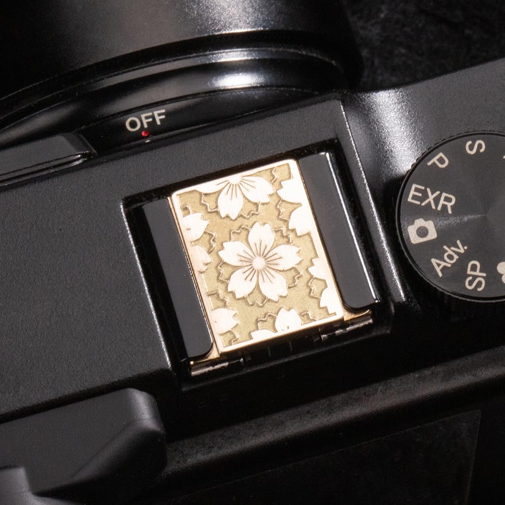 Camera Hot Shoe Cover,Sakura Hot Shoe Cover Camera Shutter Button For Xe4/Xt5/Xpro2/Xa7/X100V/X100F/Xa5/Xe3 (Sakura Style Hot Sh