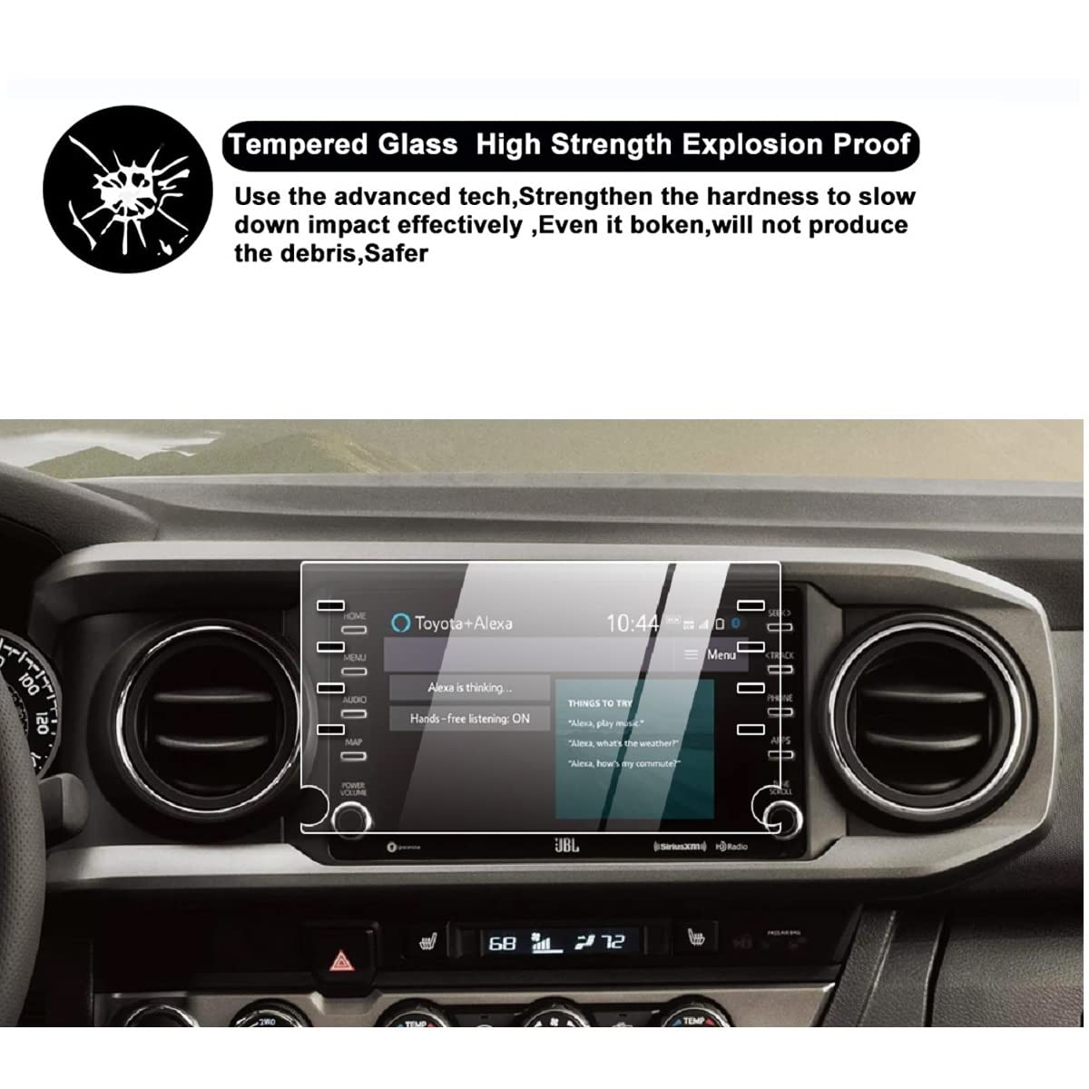 Screen Protector Compatible With 2020 2023 Tacoma 8 Inch Touch Screen Anti Glare Scratch Navigation Protection Tempered Glass