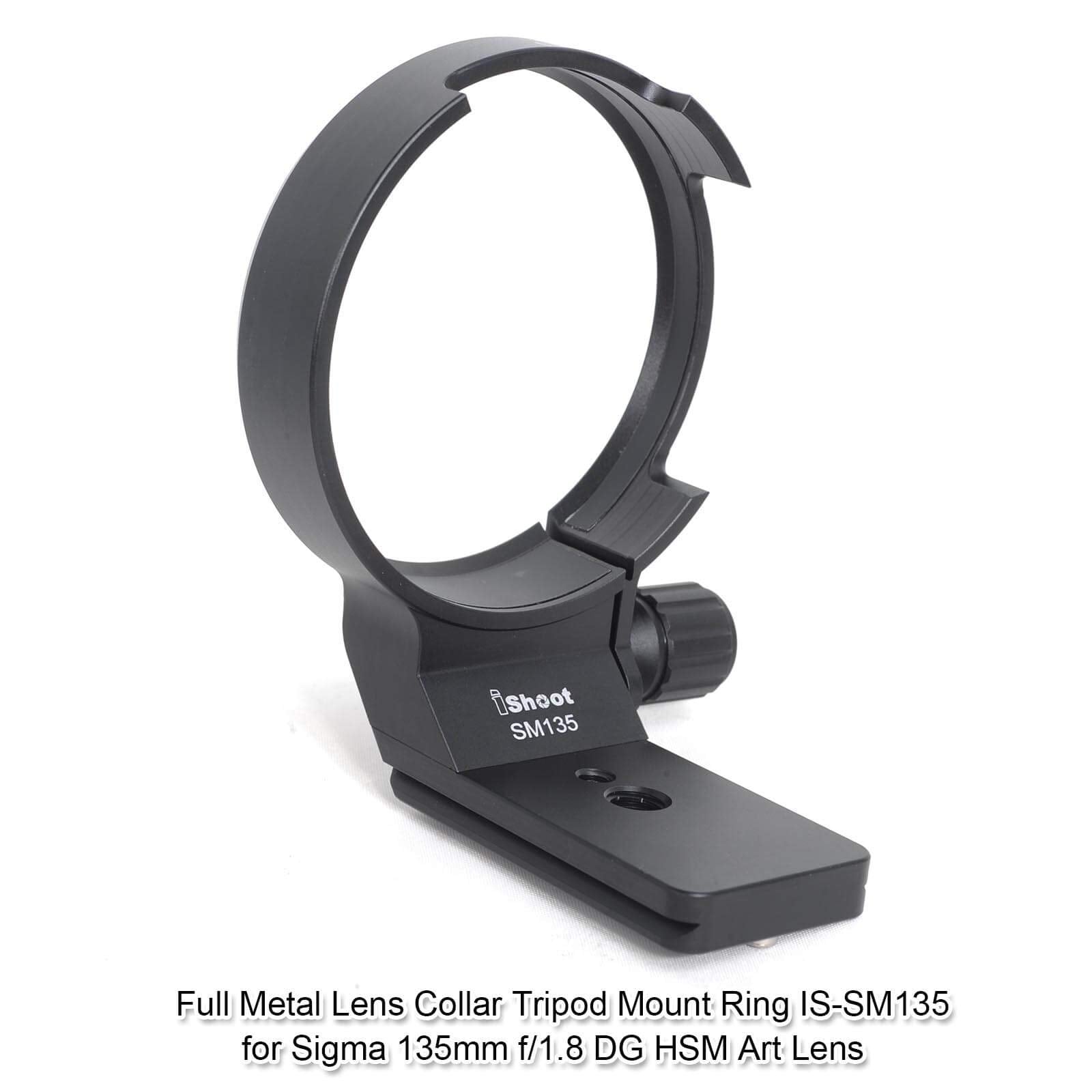 Ishoot Cnc Tripod Mount Ring For Sigma 135Mm F/1.8 Dg Hsm Art Lens, Aviation Aluminum Lens Tripod Collar Support Bracket Holder