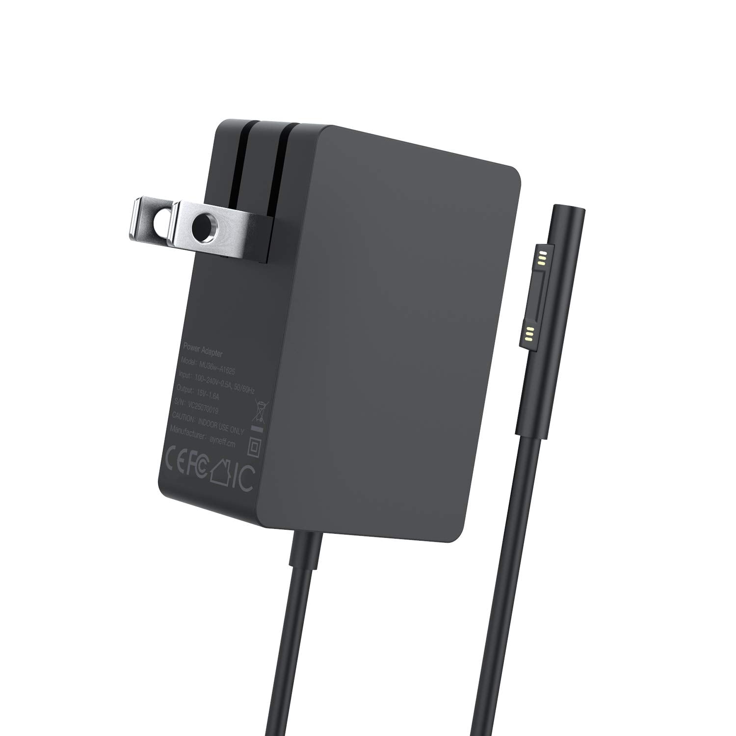 Surface Go Charger, Ayneff 24W 15V 1.6A Surface Charger Wall Power Supply Compatible With Microsoft Surface Go 1/2/3 Surface Pro