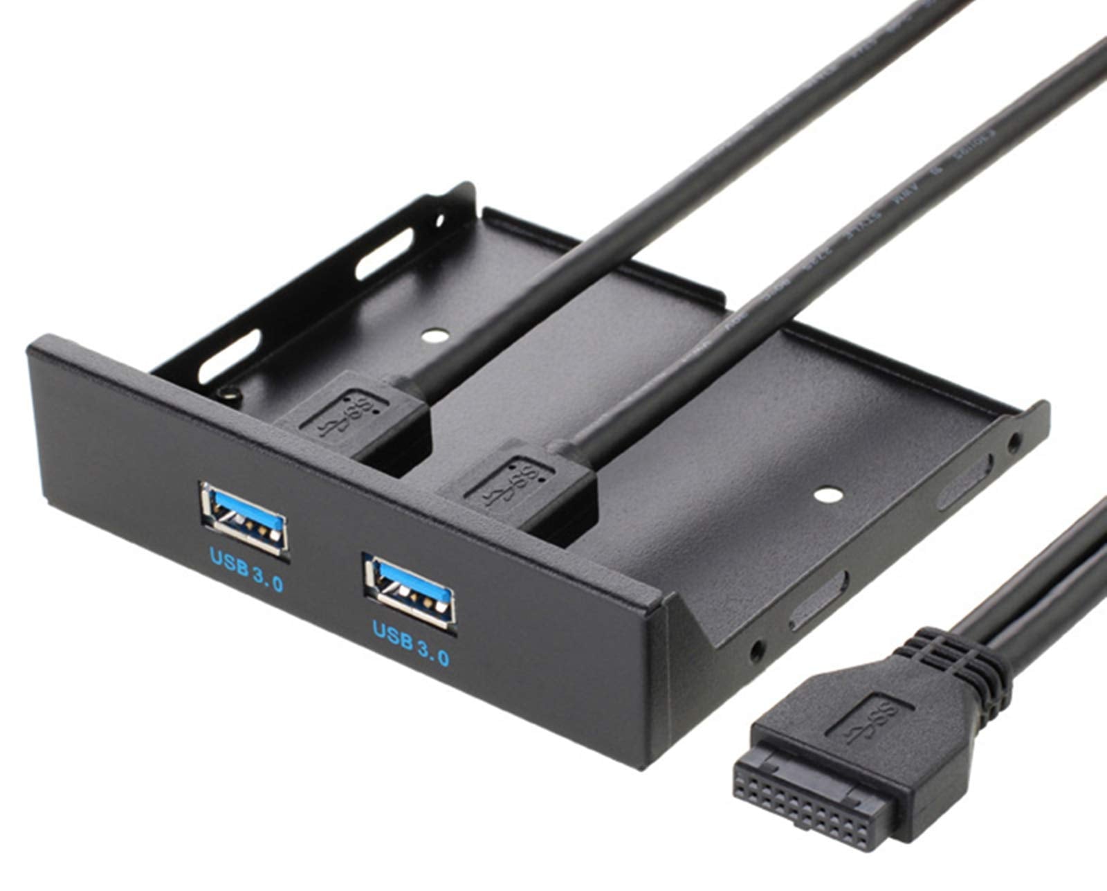 Excelity 2 Ports Usb 3.0 Front Panel Floppy Disk Bay 20 Pin Hub Bracket