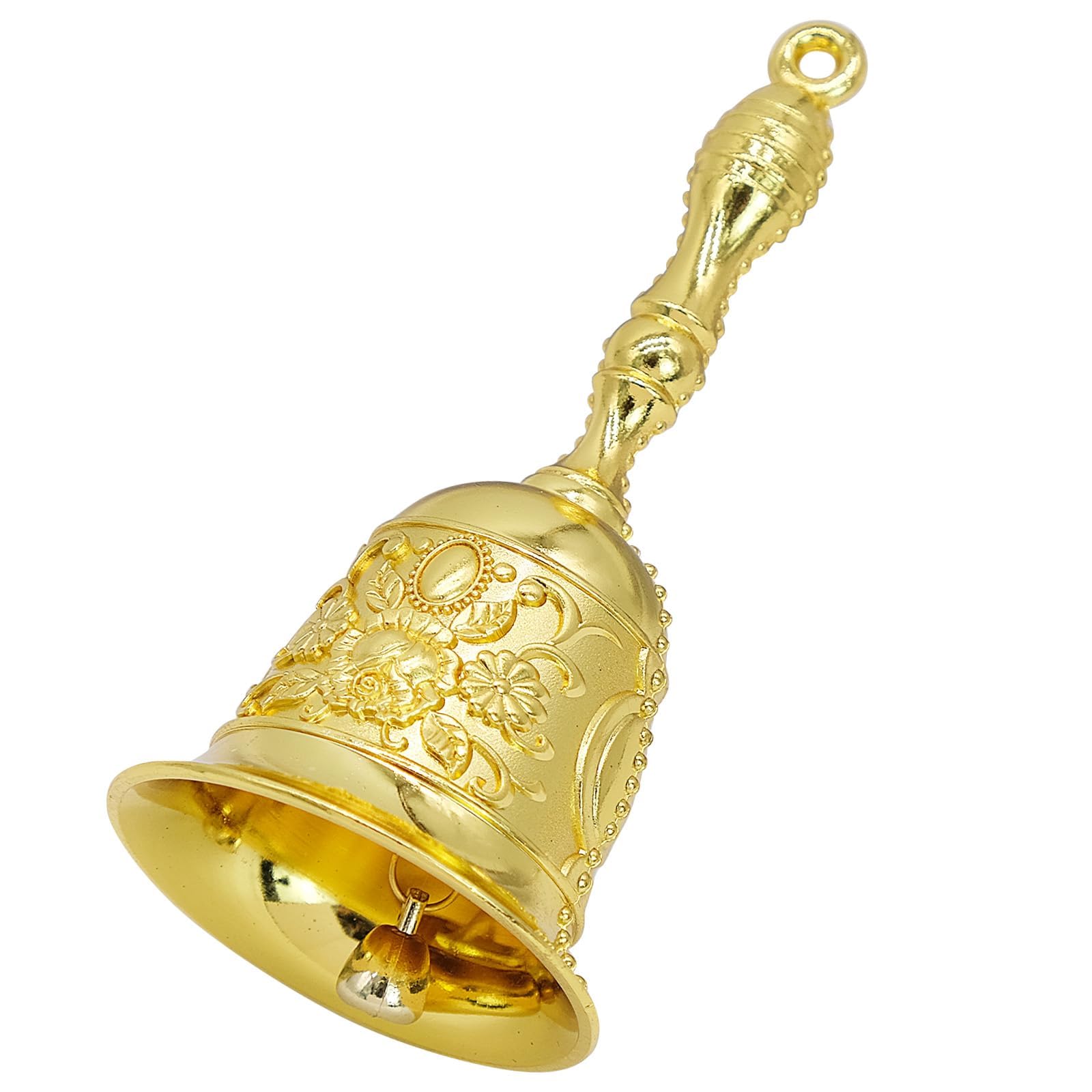 Golden Handbell, Small Hand Bell Hand Call Bells Wedding Bells, Table Bell Service Bell For Restaurant, Hotel, Shops, Pet Traini