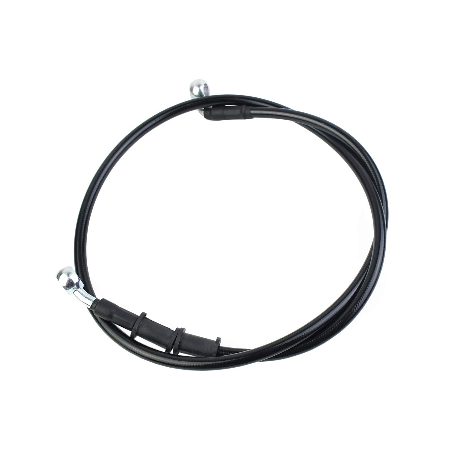 400-2400Mm An3 1/8Inch 28 90 Degree M10 Motorcycle Hydraulic Brake Line Oil Hose Pipe Fitting Stainless Steel Braided For Atv Mo