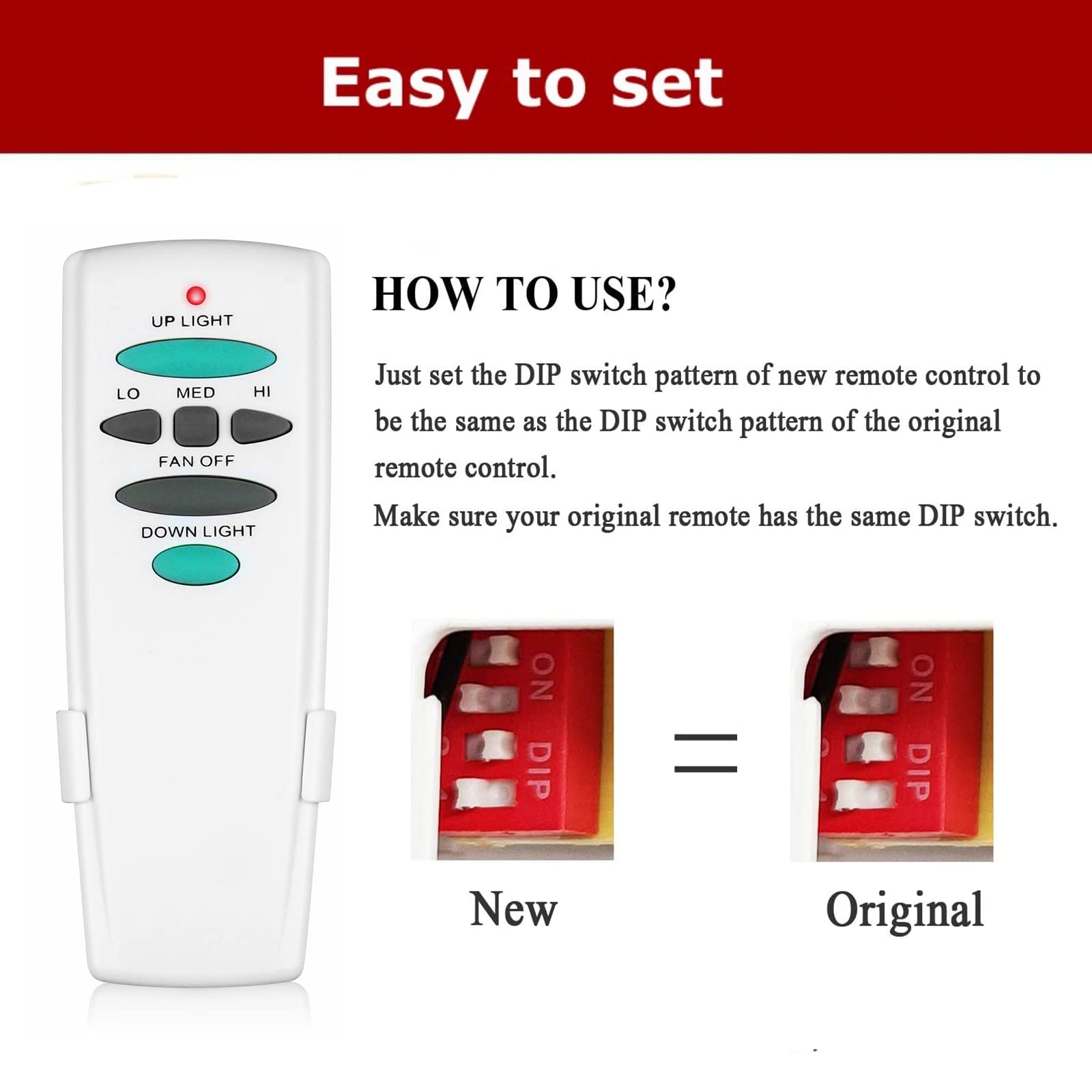 Replacement For Hampton Bay Ceiling Fan Remote Control Uc7078T With Up Down Light, L3H2010Fanhd Fan Hd Fan Hd6 Fanbay