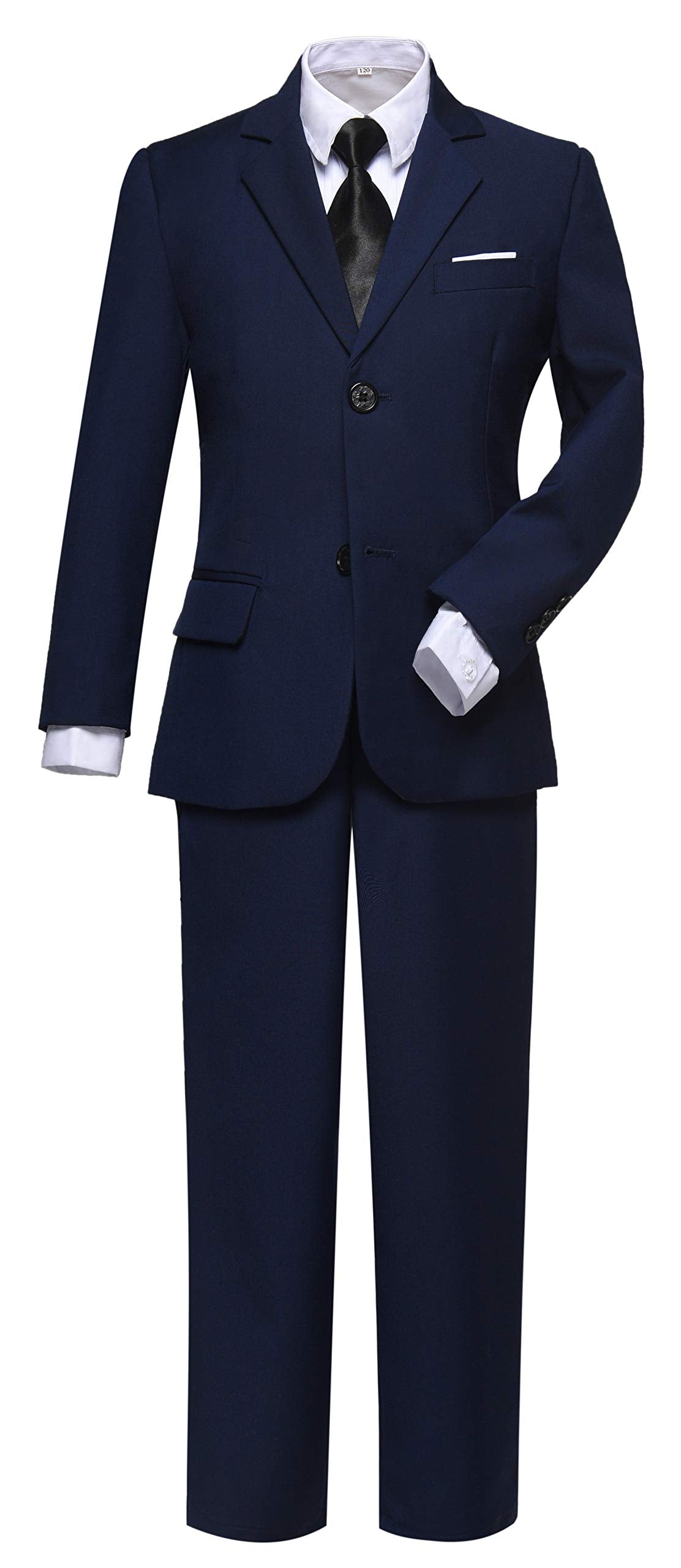 Boys Suit Ring Bearer Outfit For Boy First Communion Kids Navy Suits Size 7