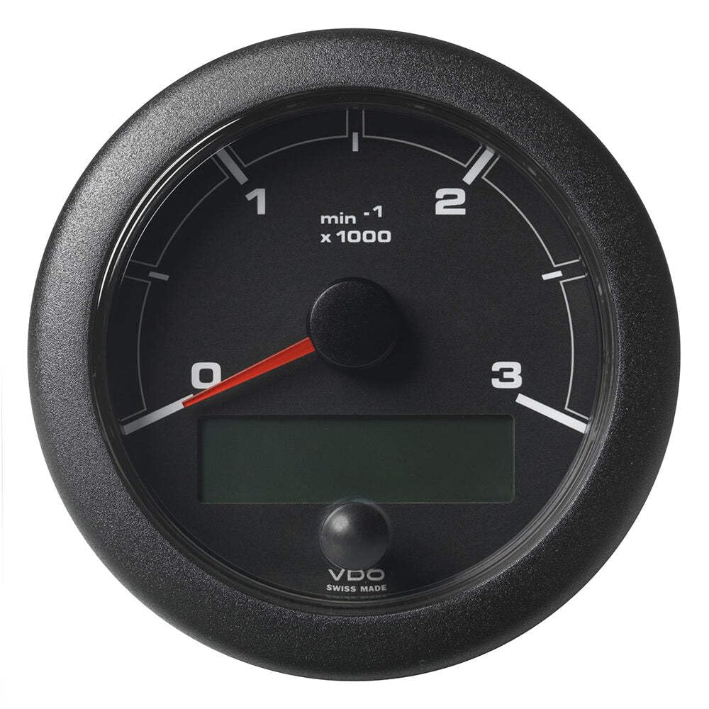 Veratron 3-3/8'' (85Mm) Oceanlink Tachometer 3000 Rpm - Black Dial &Amp; Bezel,WBEEAB08S59Y2K4