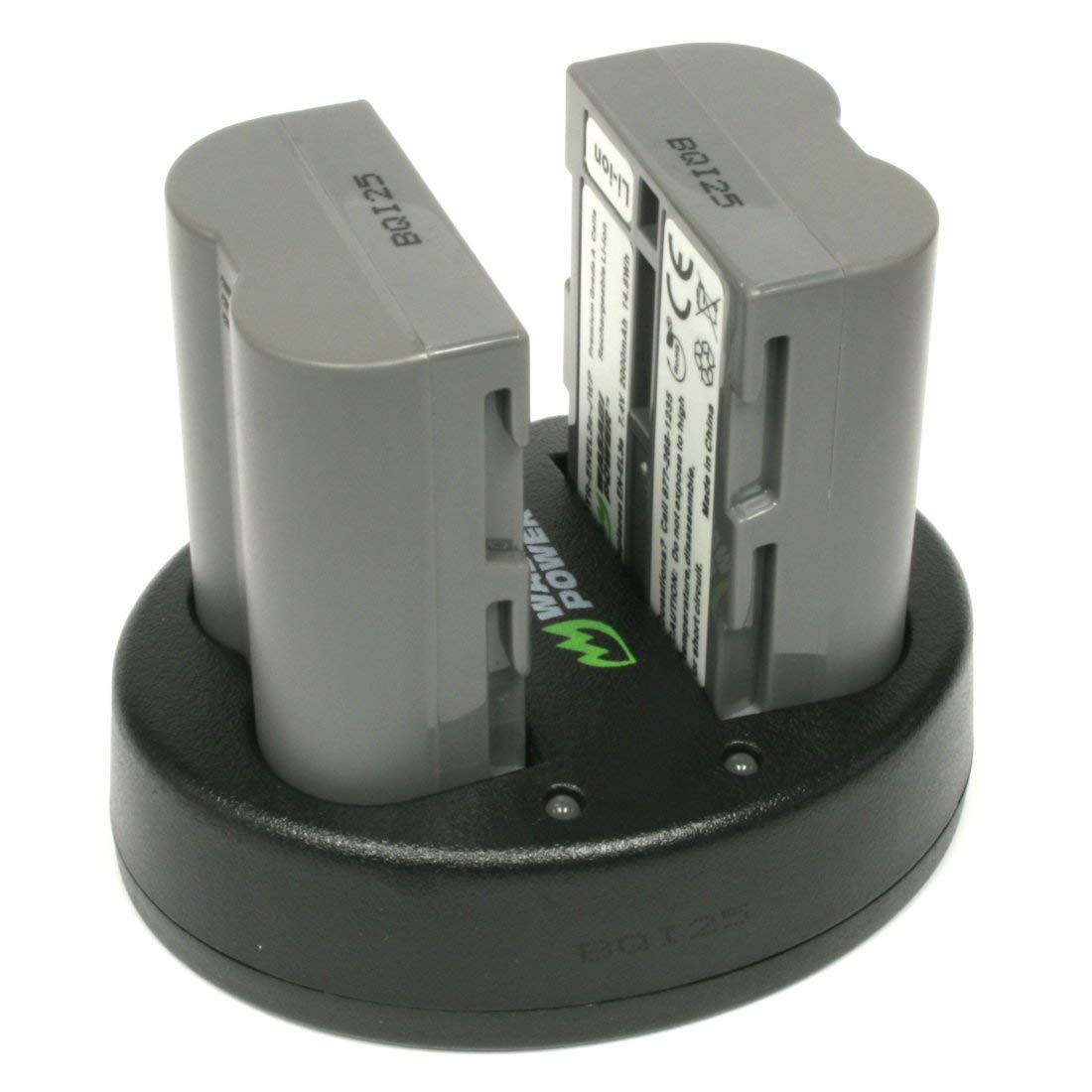 Wasabi Power Battery (2 Pack) and Dual USB Charger for Nikon EN EL3e and Nikon D50, D70, D70s, D80, D90, D100, D200, D300, D300S, D700