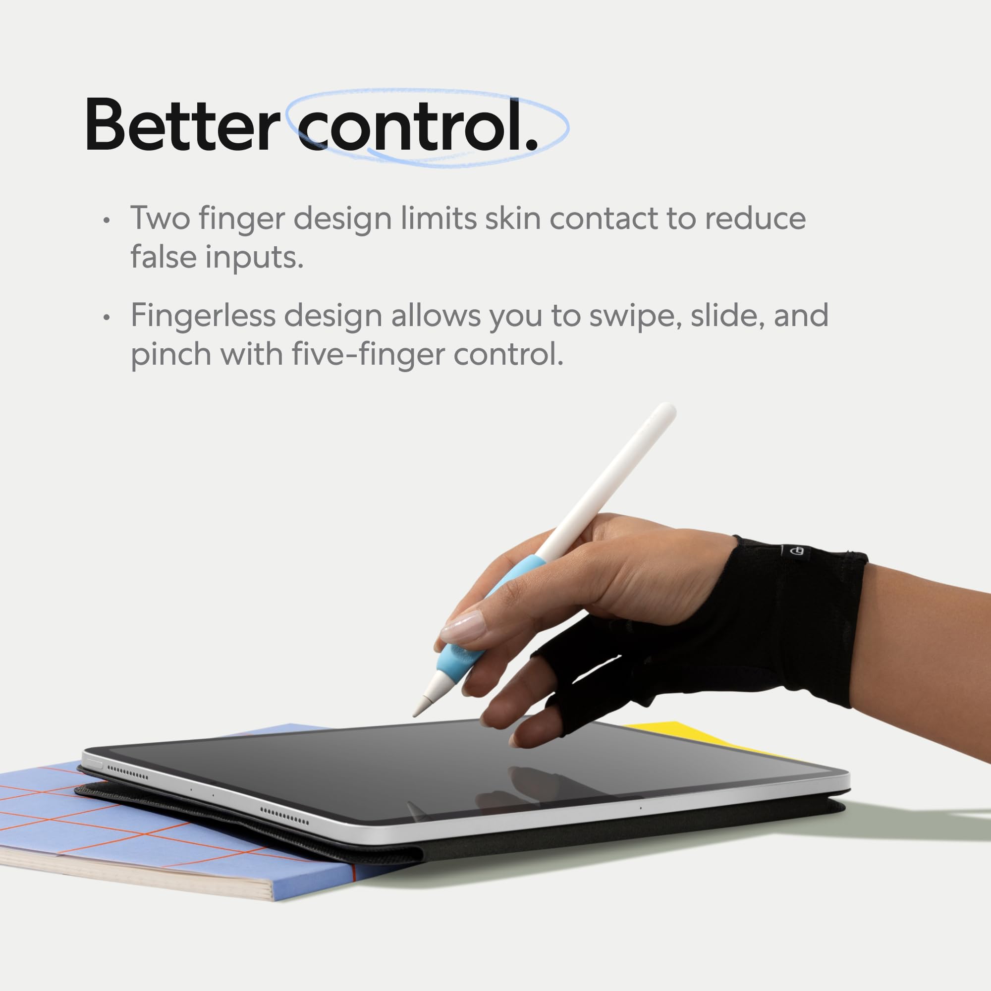 Paperlike'S Drawing Glove For Ipad   Artist Glove For Drawing On Tablets (Right And Left Hand; 3 Sizes: S, M, L)