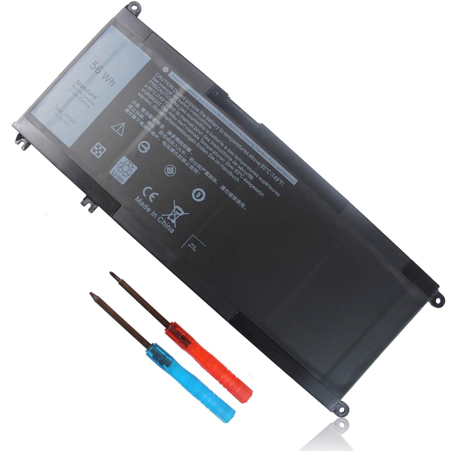 15.2V 56Wh 33Ydh Battery For Dell Inspiron 17 7000 7773 7779 7778 7786 2 In 1 15 7577 Latitude 15 3590 3580 3490 3380 G5 15 5587