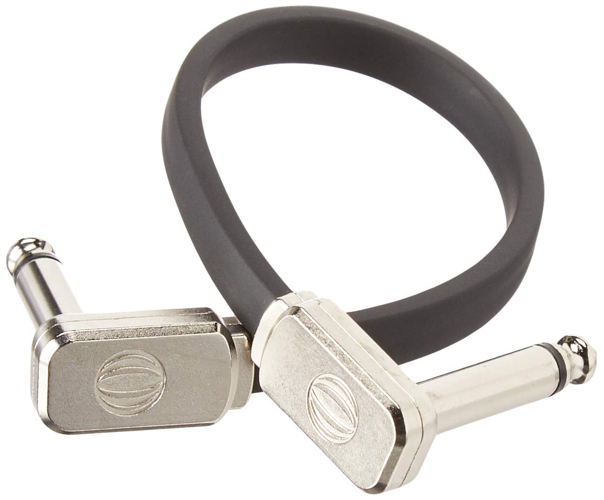 Ernie Ball Flat Ribbon Patch Cable, 6 In, Black (P06226)