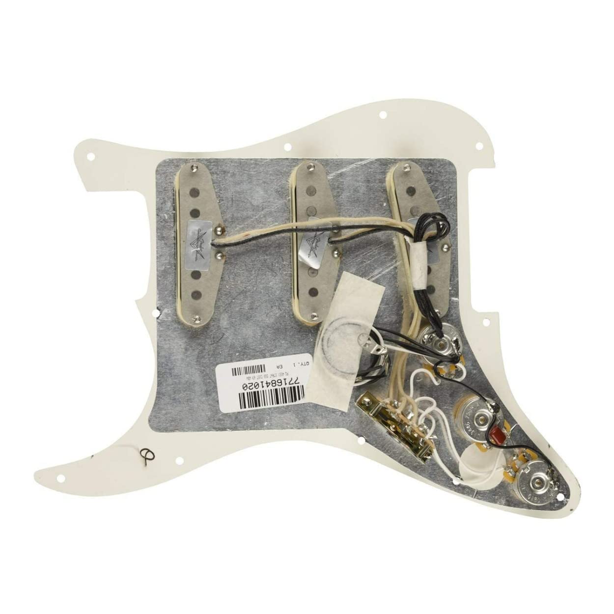 Fender Custom 69 Prewired Stratocaster Pickguard - 3-Ply White