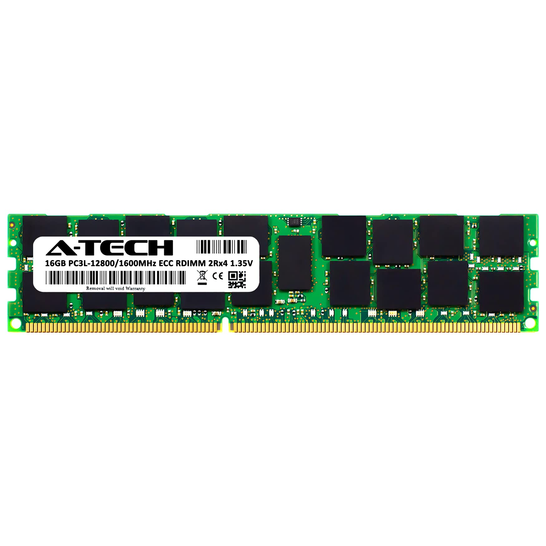 A Tech 16Gb Ddr3/Ddr3L 1600Mhz Pc3L 12800R Ecc Rdimm 2Rx4 Dual Rank 1.35V Ecc Registered Dimm 240 Pin Server Ram Memory Upgrade
