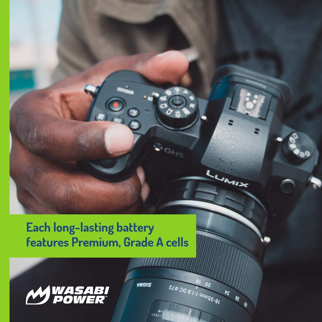 Wasabi Power Battery (2 Pack) & Usb C Dual Charger For Panasonic Dmw Ble9, Dmw Blg10 & Dmc Gf5, Dmc Gf6, Dmc Gx7, Dmc Gx85, Dc G