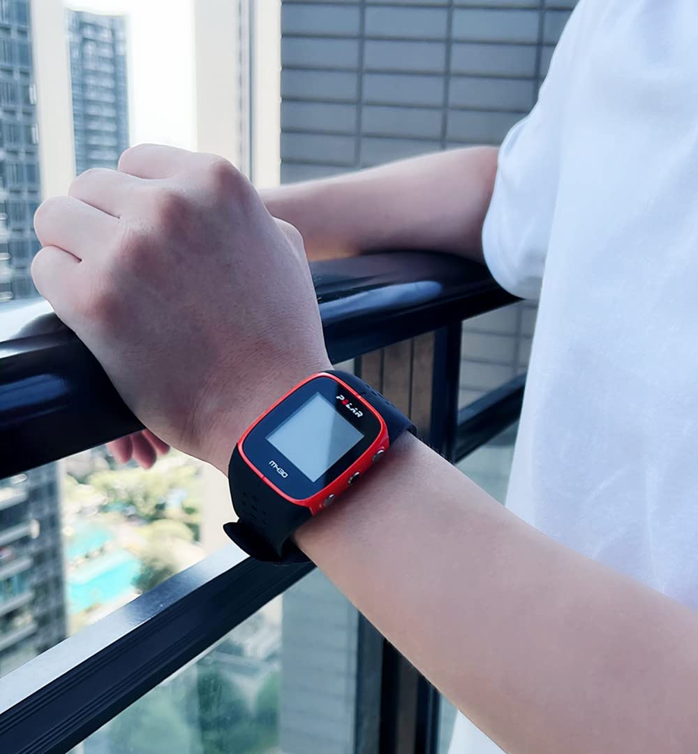 Weinisite Watch Band For Polar M400/Polar M430 Watch Band,Replacement Soft Silicone Band For M400/Polar M430 Sport Watch (Black)