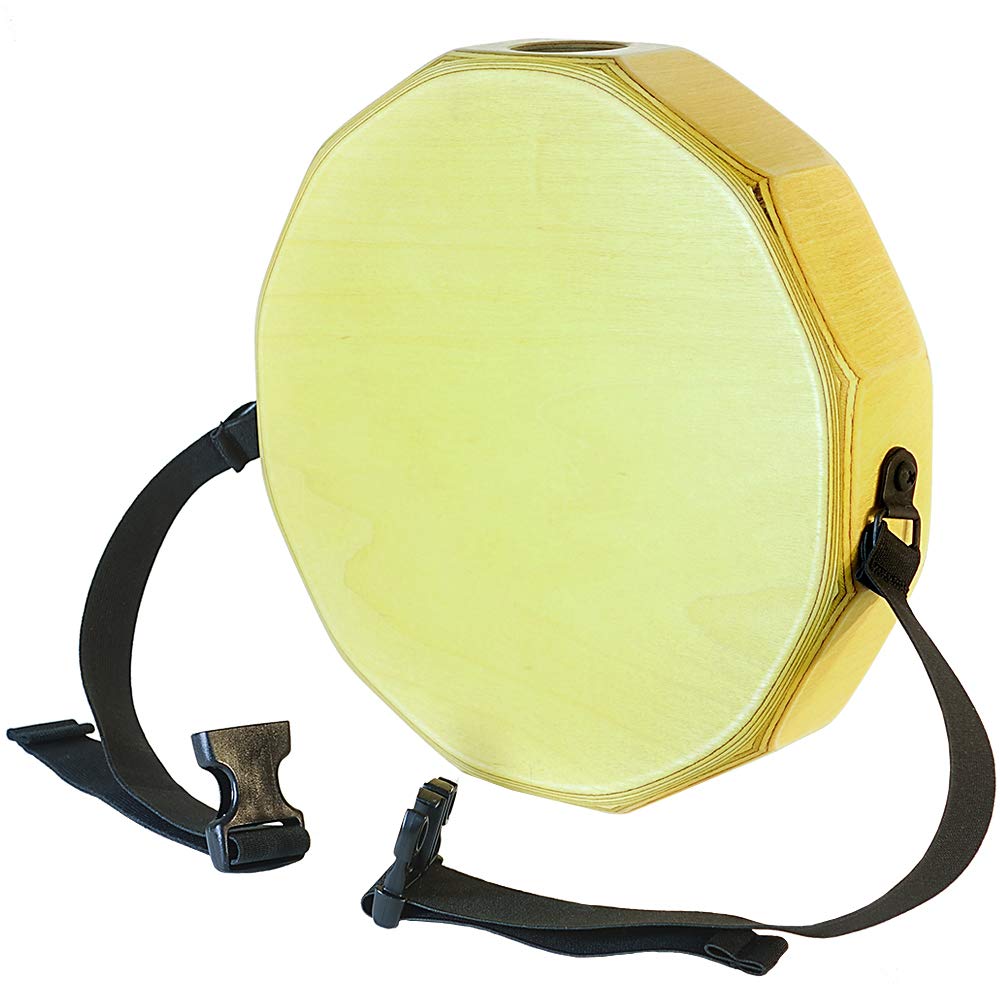 Ktk  The First Handcrafted, Hand Drum Percussion, Two Sound Caj  N Body Snare, Portable Cajon By Kandu (Sahara Yellow)