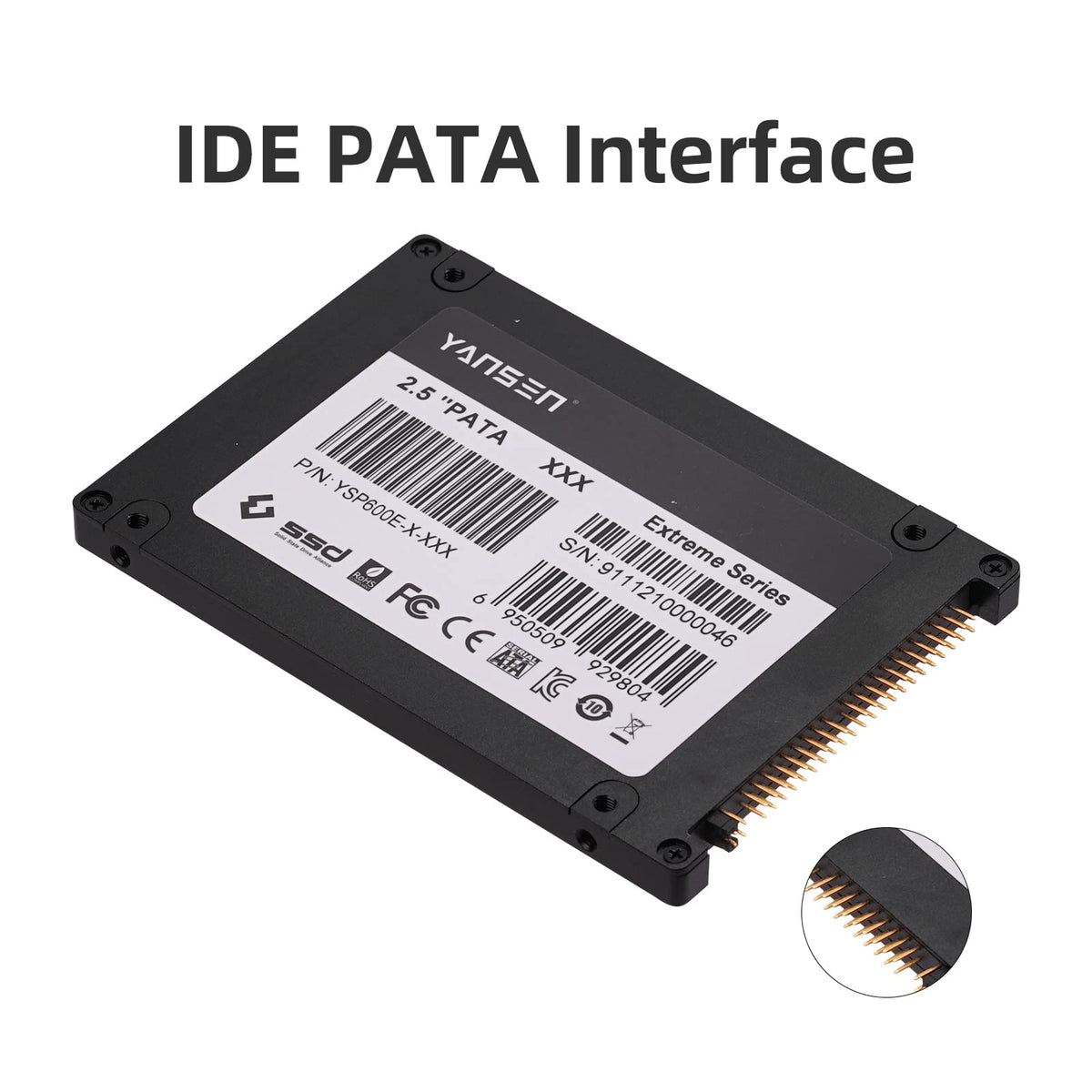 KingSpec 64GB 2.5 inch PATA/IDE SSD, MLC Flash SM2236 Controller ...
