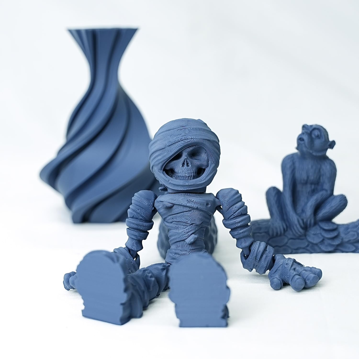 Gratkit Matte Pla Filament, 3D Printer Filament 1.75Mm, +/-0.03Mm, Cardboard Spool 1Kg/2.2Lbs, Pla Matte Navy Blue