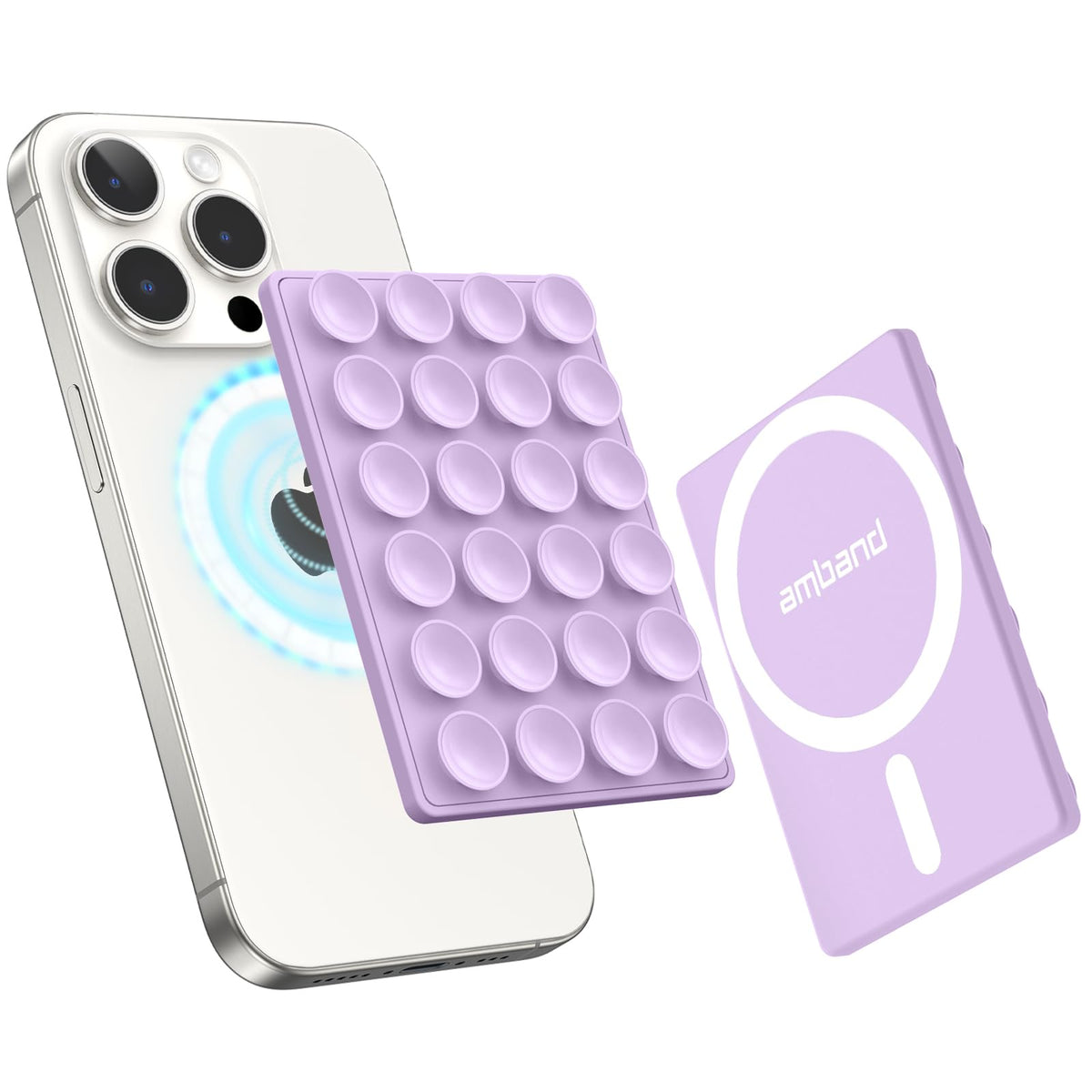 Amband Silicone Suction Phone Mount Trendy Stocking Stuffers For Women Mom, Detachable Sticky Holder For Iphone Cute Stylish Pre