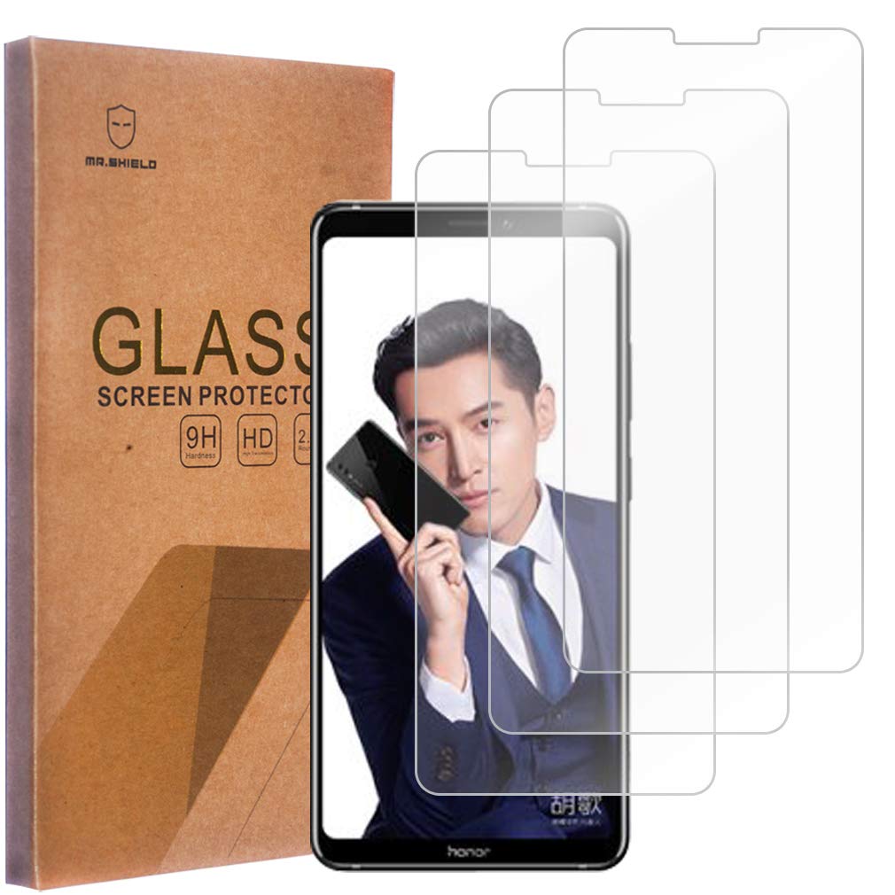 Mr.Shield [3 Pack] Designed For Huawei Honor Note 10 [Tempered Glass] Screen Protector [Japan Glass With 9H Hardness] With Lifet