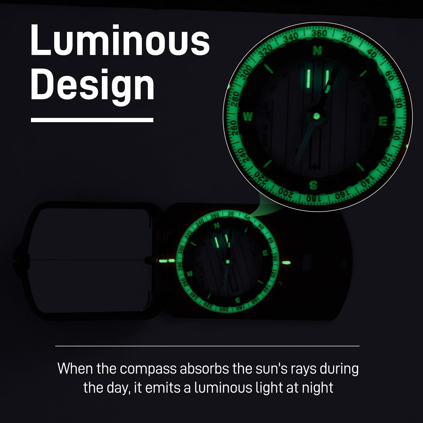 Compass, Sportneer Compass Hiking Survival Compass With Mirror Orienteering Compass Boy Scout Compass For Kids Gifts Hiking Camp