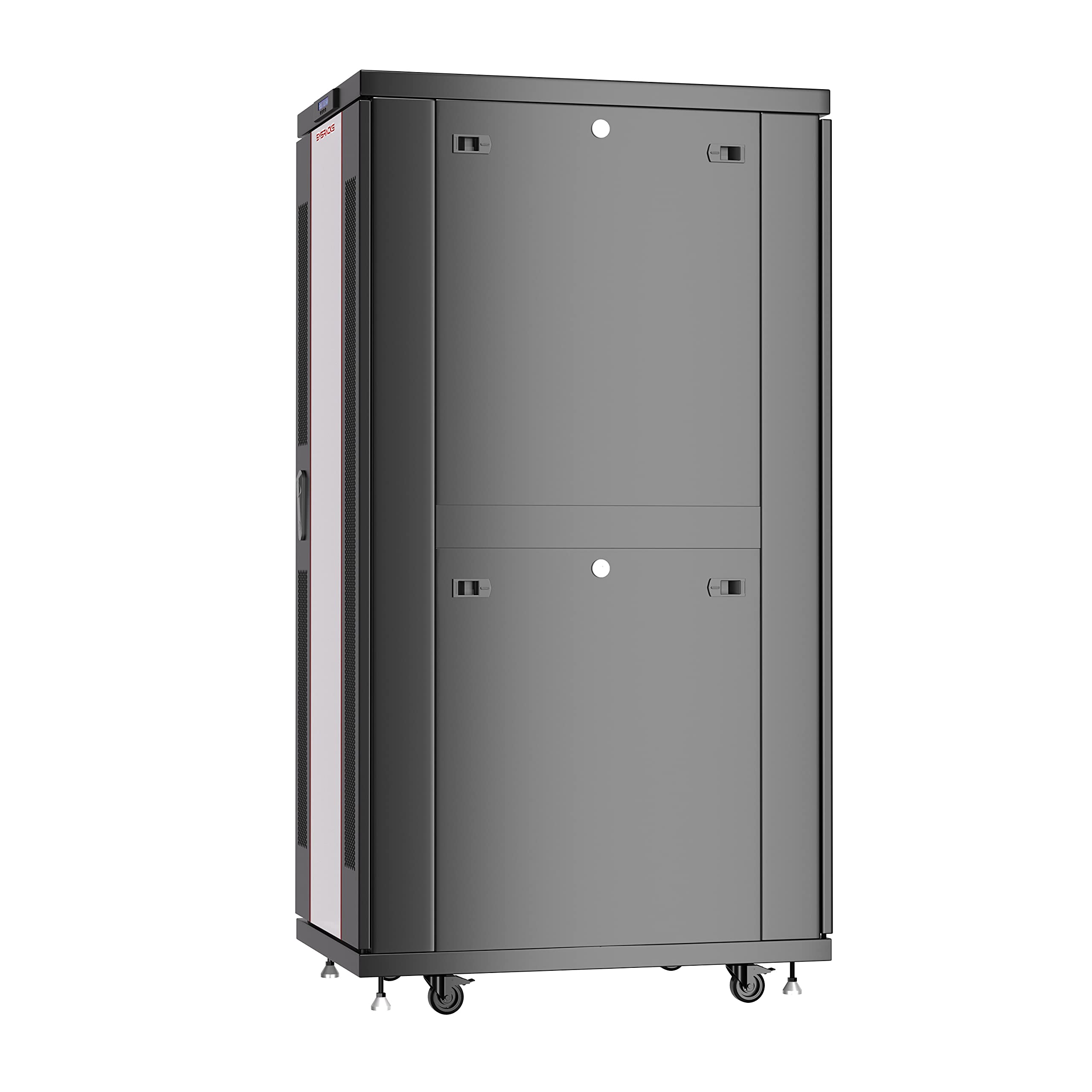 Sysracks Server Rack Network Cabinet Locking Deep Server Cabinet 32 Inch Depth Floor Network Rack On Wheels� Portable Computer Cabinet (32U (24' W X32 D X67))