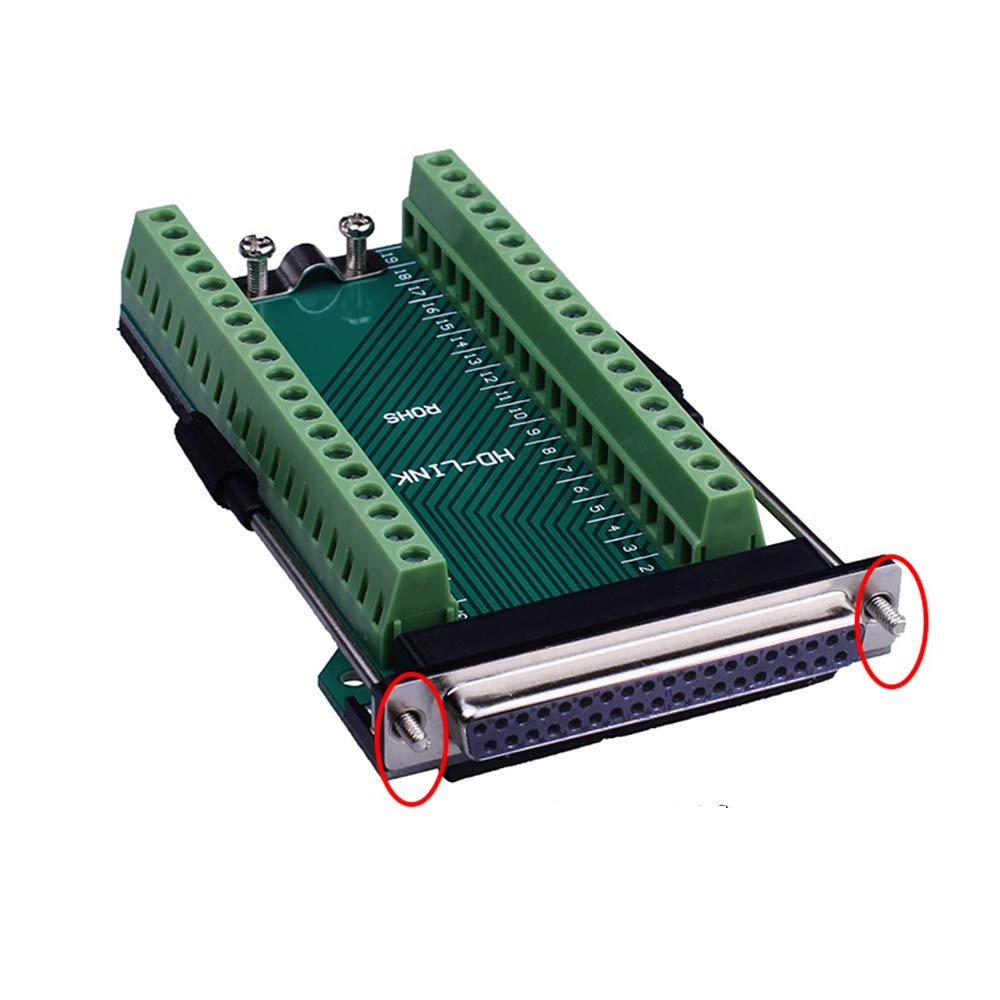 Anmbest Db37 Solderless Rs232 D Sub Serial To 37 Pin Port Terminal Female Adapter Connector Breakout Board
